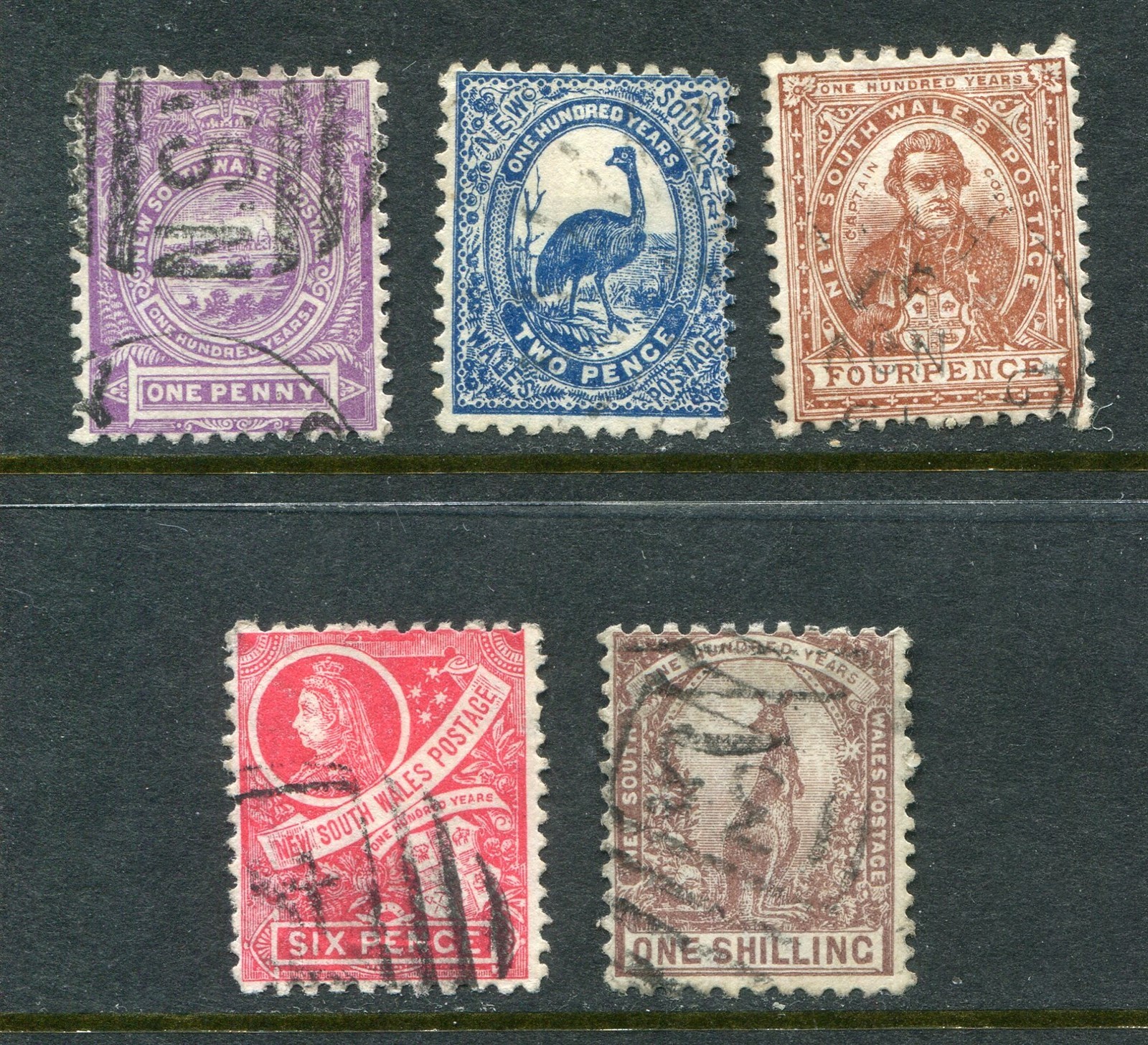 New South Wales #77-82 No 81 Emu Short Set [Used] 