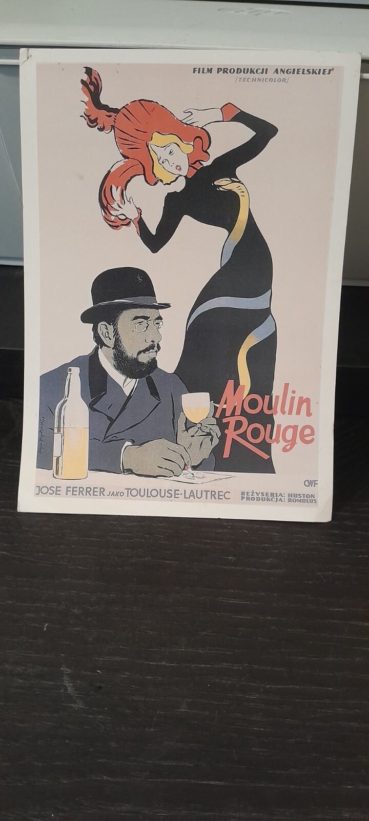 Vintage Toulouse-Lautrec "Moulin Rouge" Polish Movie Post Card Avril Jane RARE