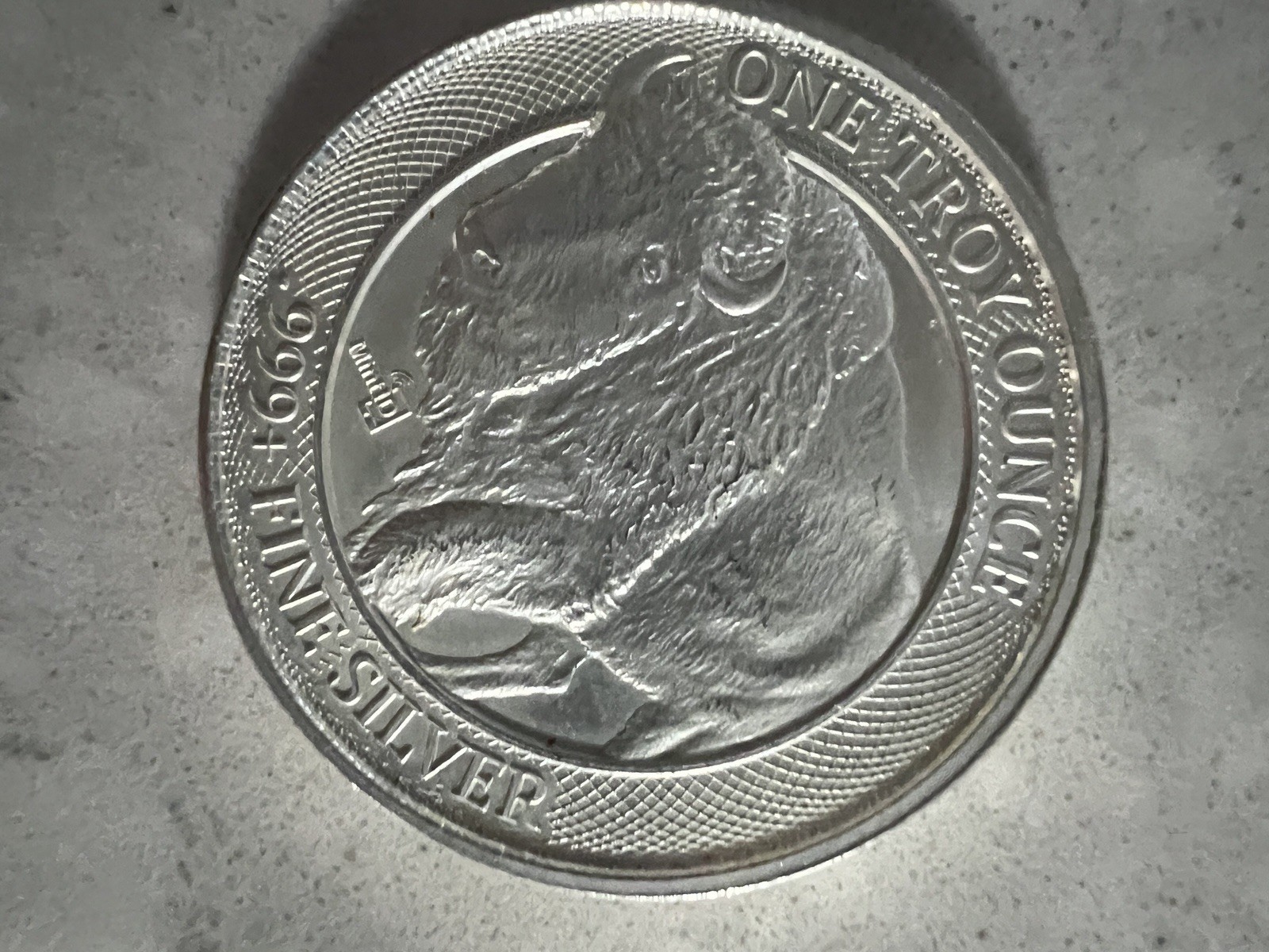 Buffalo Mint ID 1oz .999 Fine Silver Coin NFC Round Scan