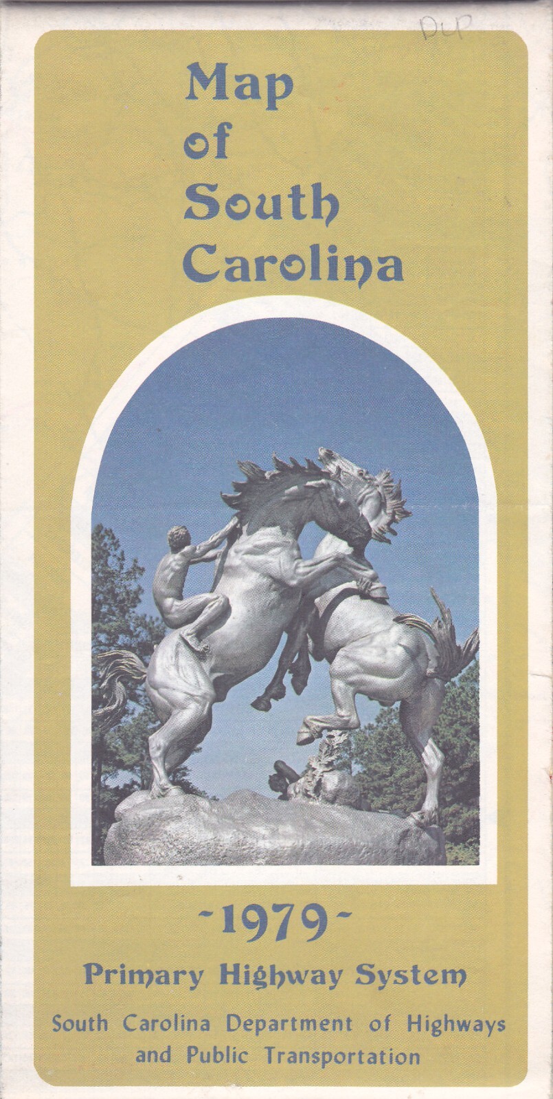 1979 Official State Issue Road Map of South Carolina