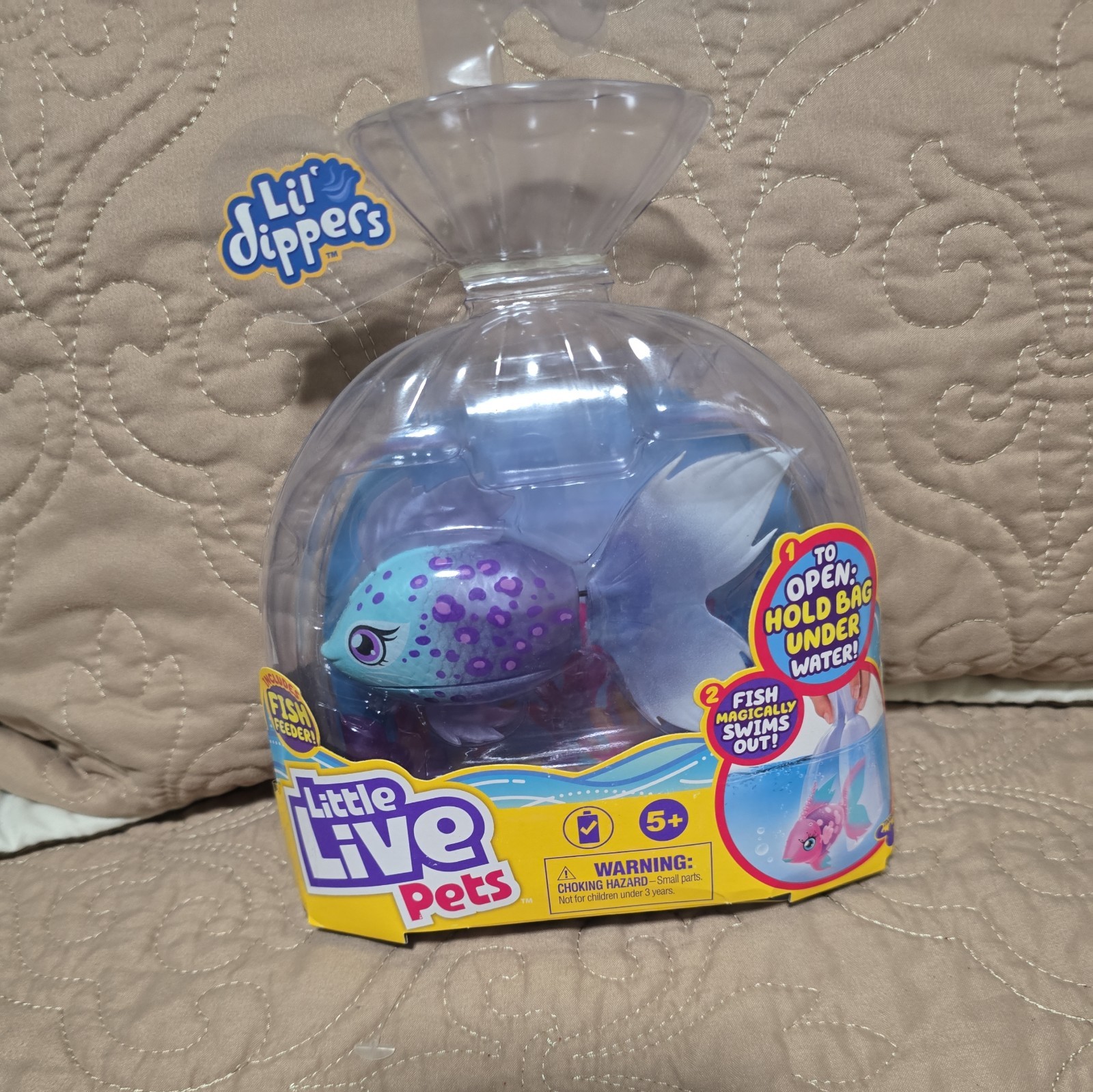 Little Live Pets Lil' Dippers, Water Swimming Fish Toy NEW IN PACKAGING