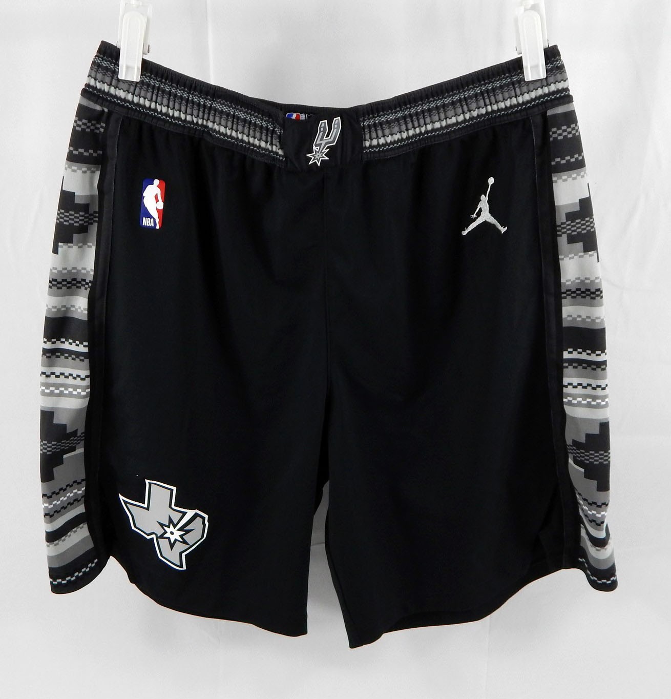 2024-25 San Antonio Spurs Charles Bassey #28 Game Used Black Shorts Statement XL