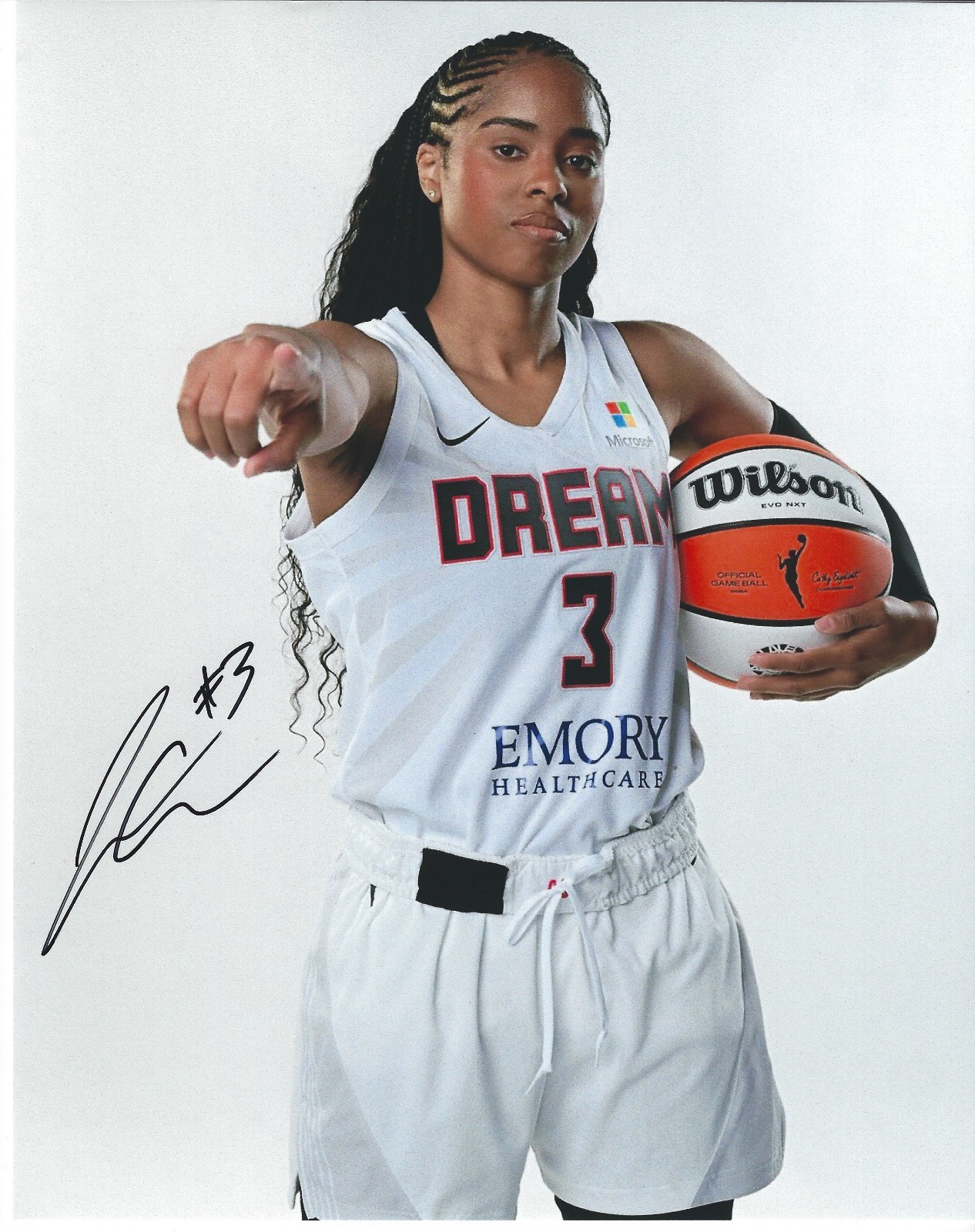 JORDIN CANADA Signed 8.5 x 11 Photo Signed REPRINT Basketball WNBA Atlanta DREAM