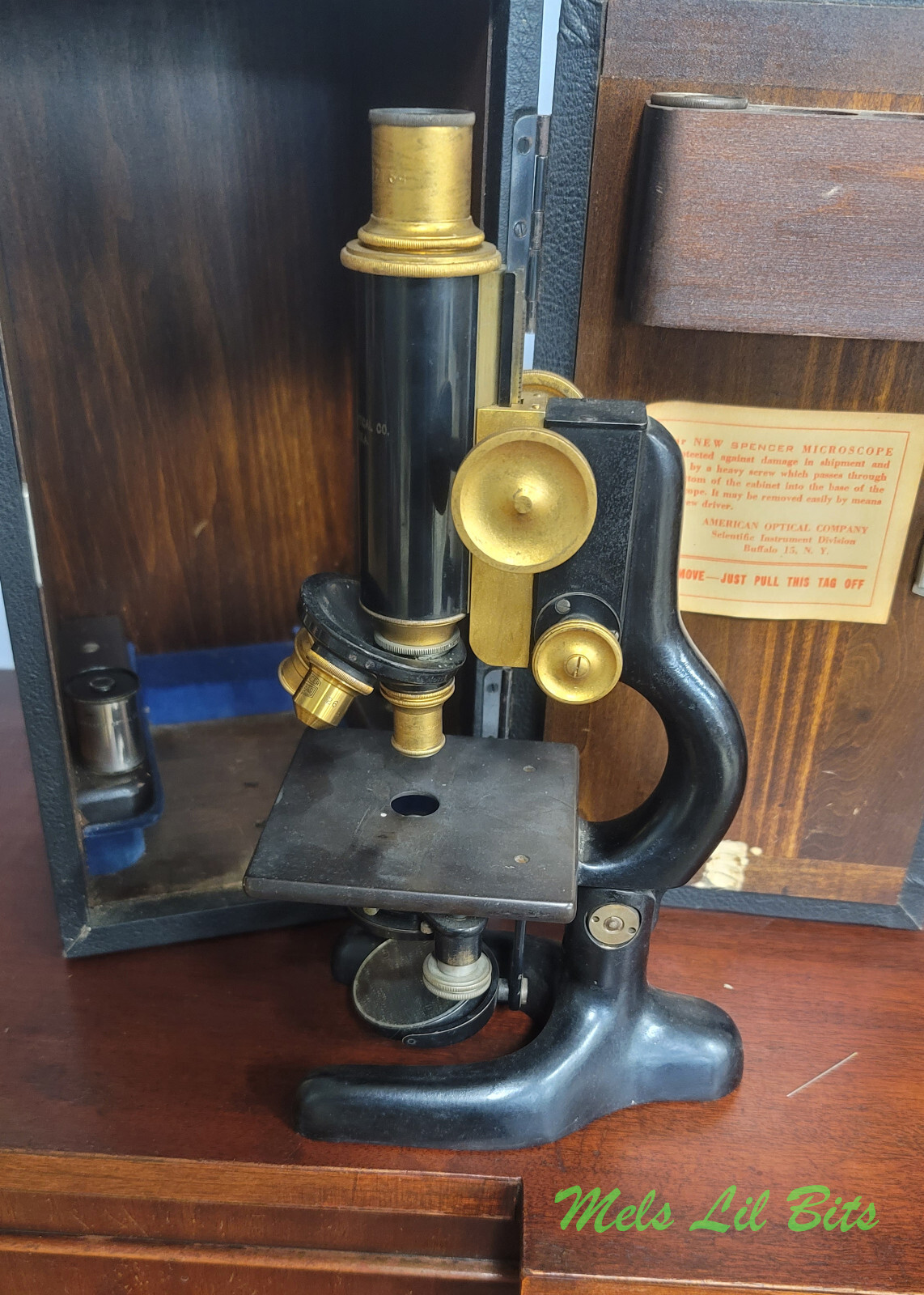 Antique Bausch and Lomb Microscope Model FF 1915