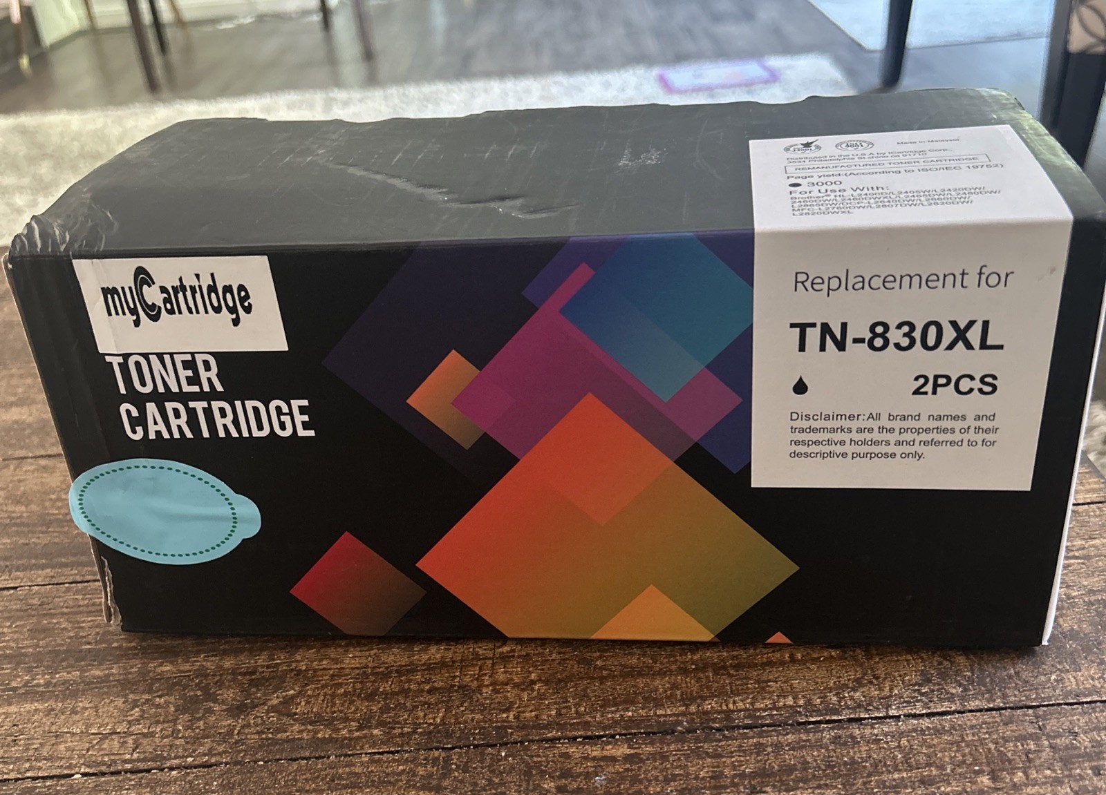 MyCartridge Compatible Toner Cartridge Replacement For Brother TN830XL 2PCS New