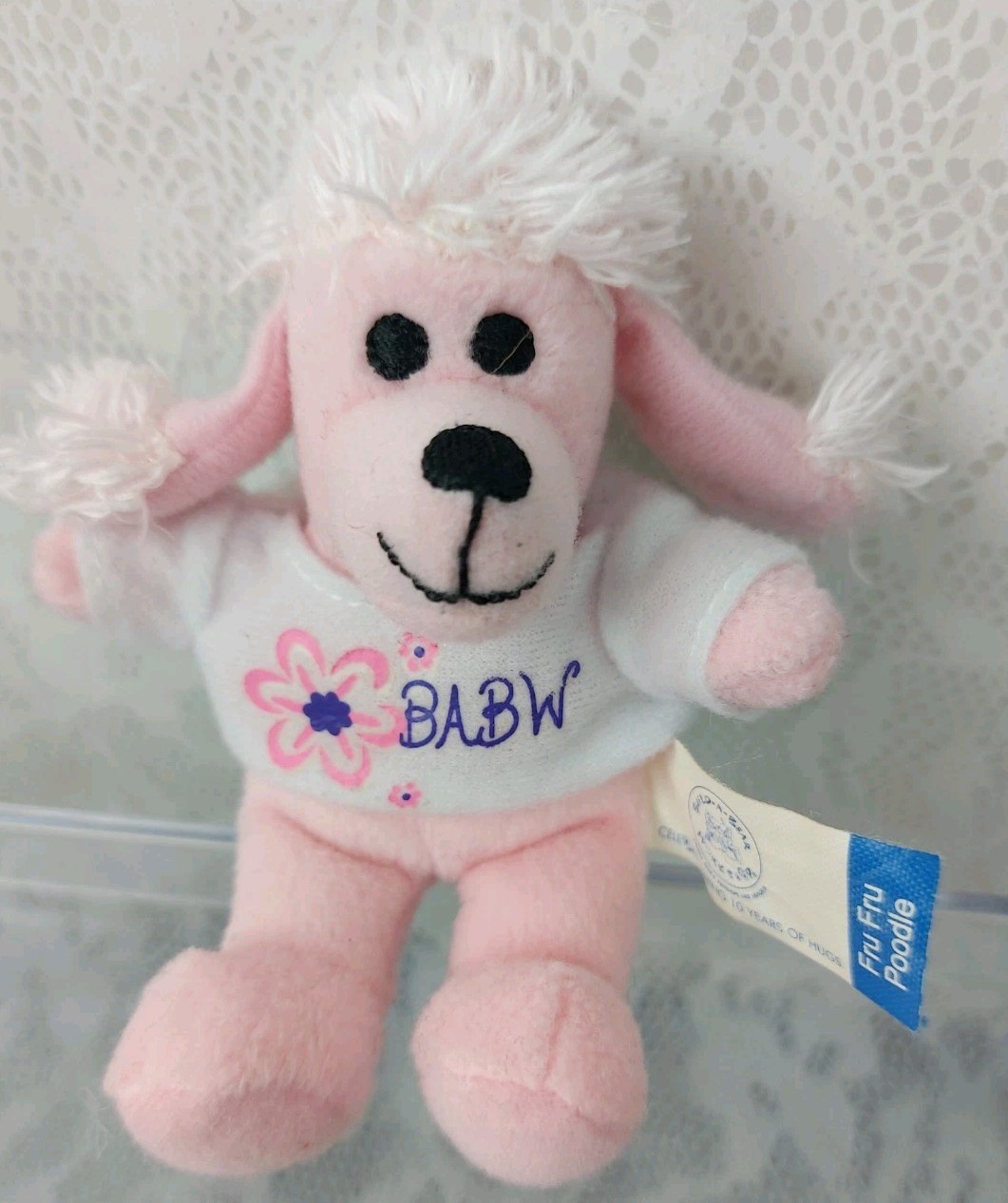 Build A Bear Fru Fru Poodle McDonald's Happy Meal Toy Pink Mini 5" Plush Stuffed