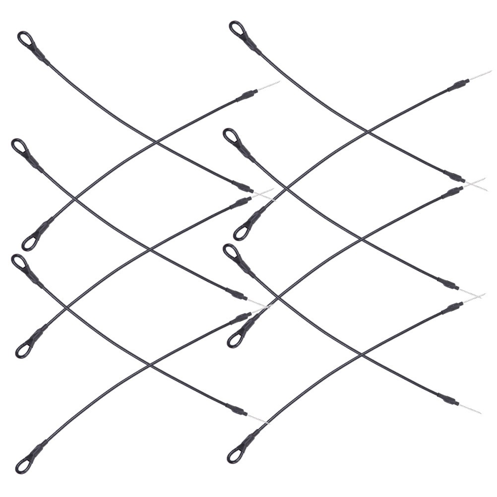 100PCS Anti-theft Lanyards Wire Loop for EAS Loss Prevention Systems Black