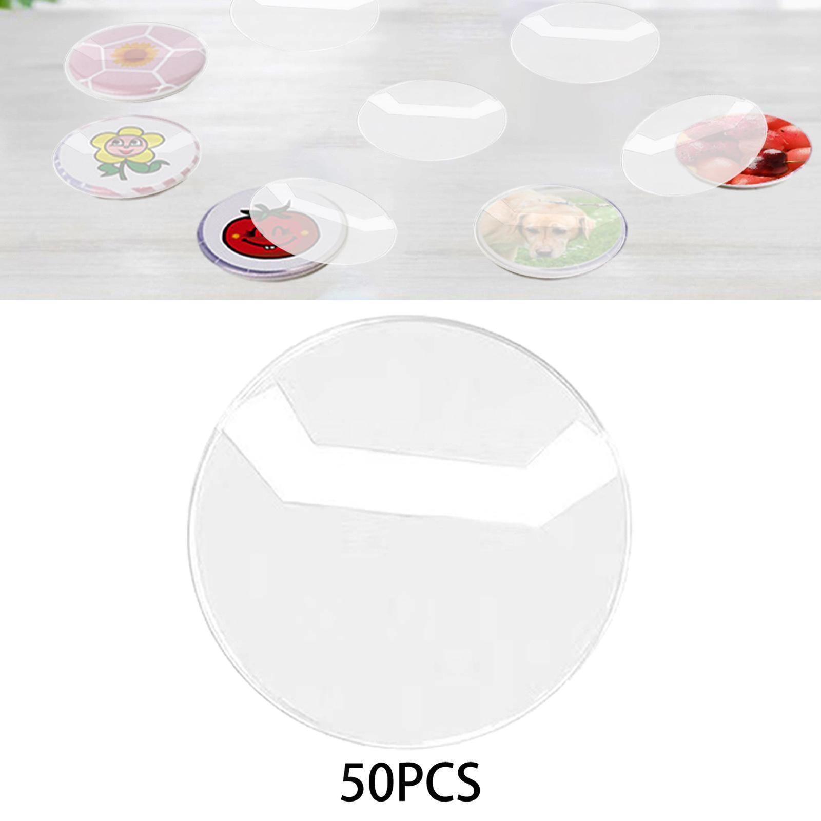 50x Badge Protection Covers Badge Making Accessories for Storage Display
