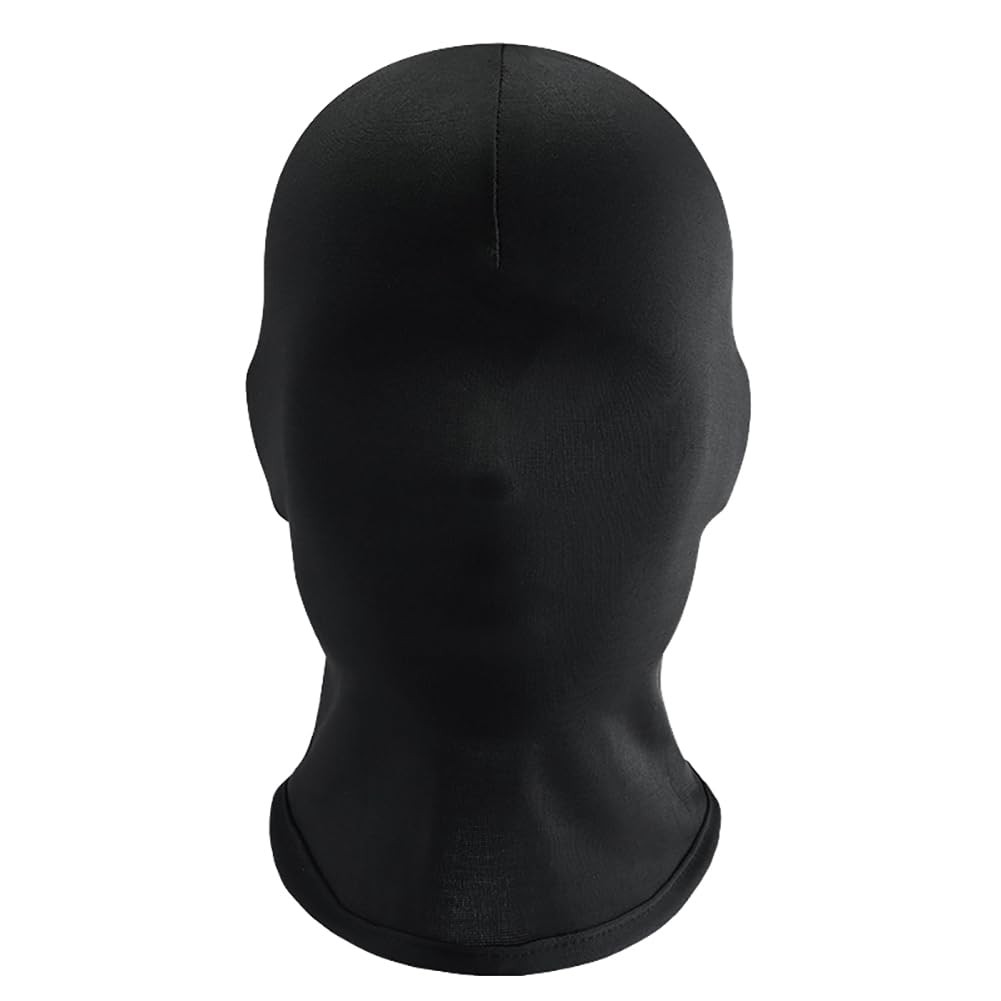 2 Pcs Black Full Face Mask Cover Faceless Skin Masks 25 x 32cm, 