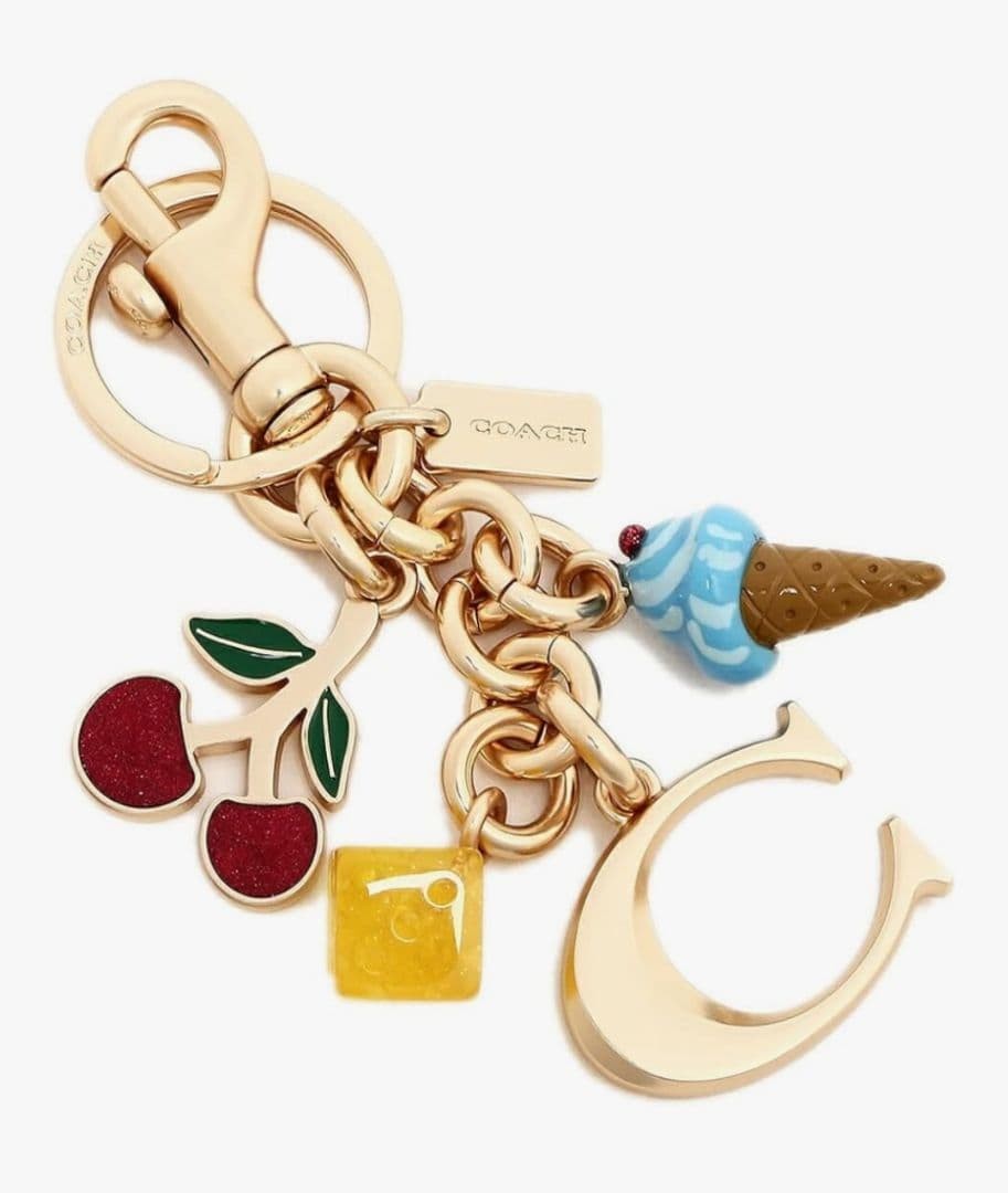 COACH Signature Mix Charm Cluster Bag Charm