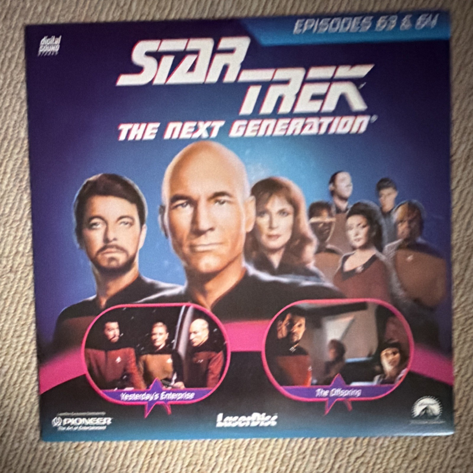 Star Trek: The Next Generation LaserDisc Episodes 63 & 64 Patrick Stewart 1990