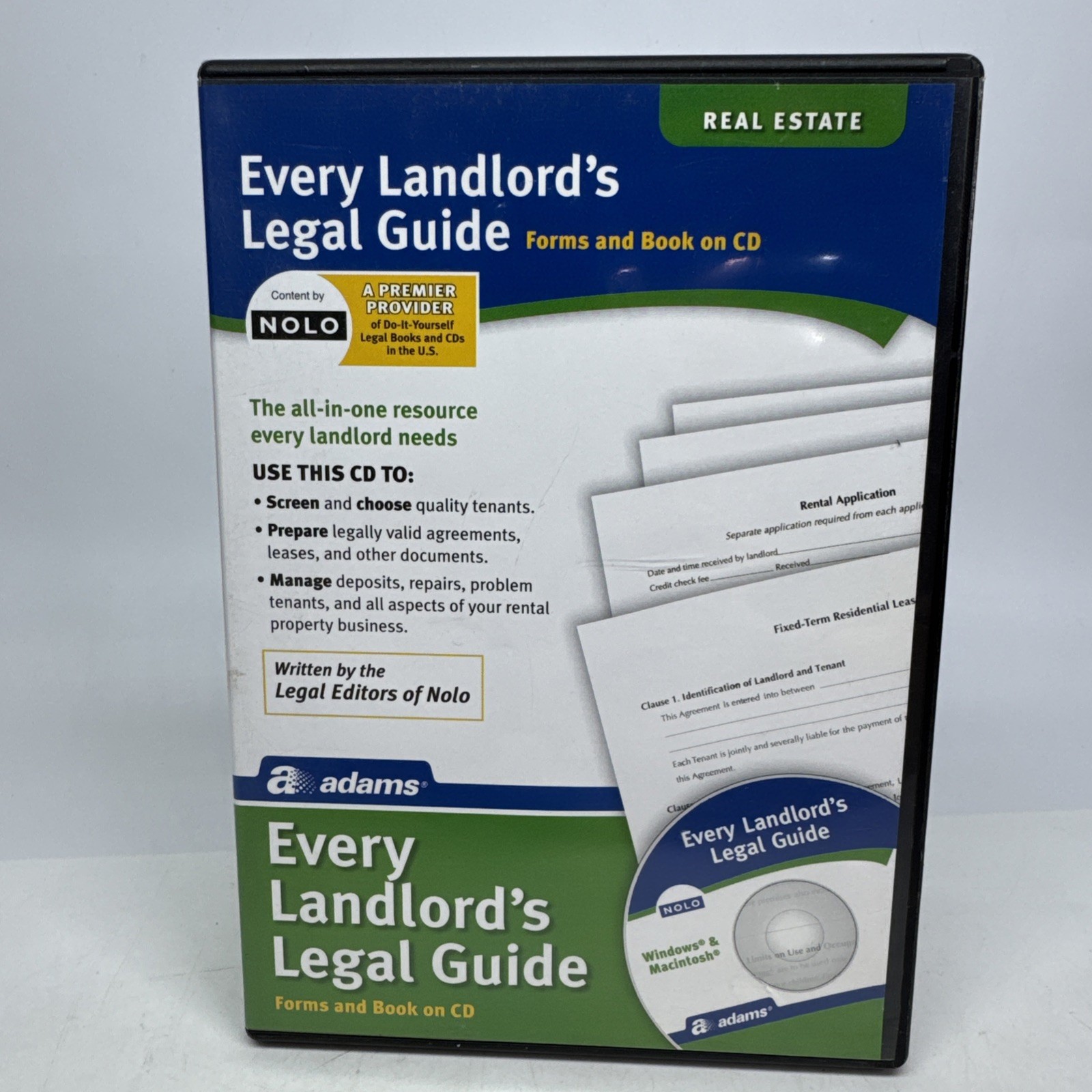 Every Landlord's Legal Guide ADAMS PC or Mac CD