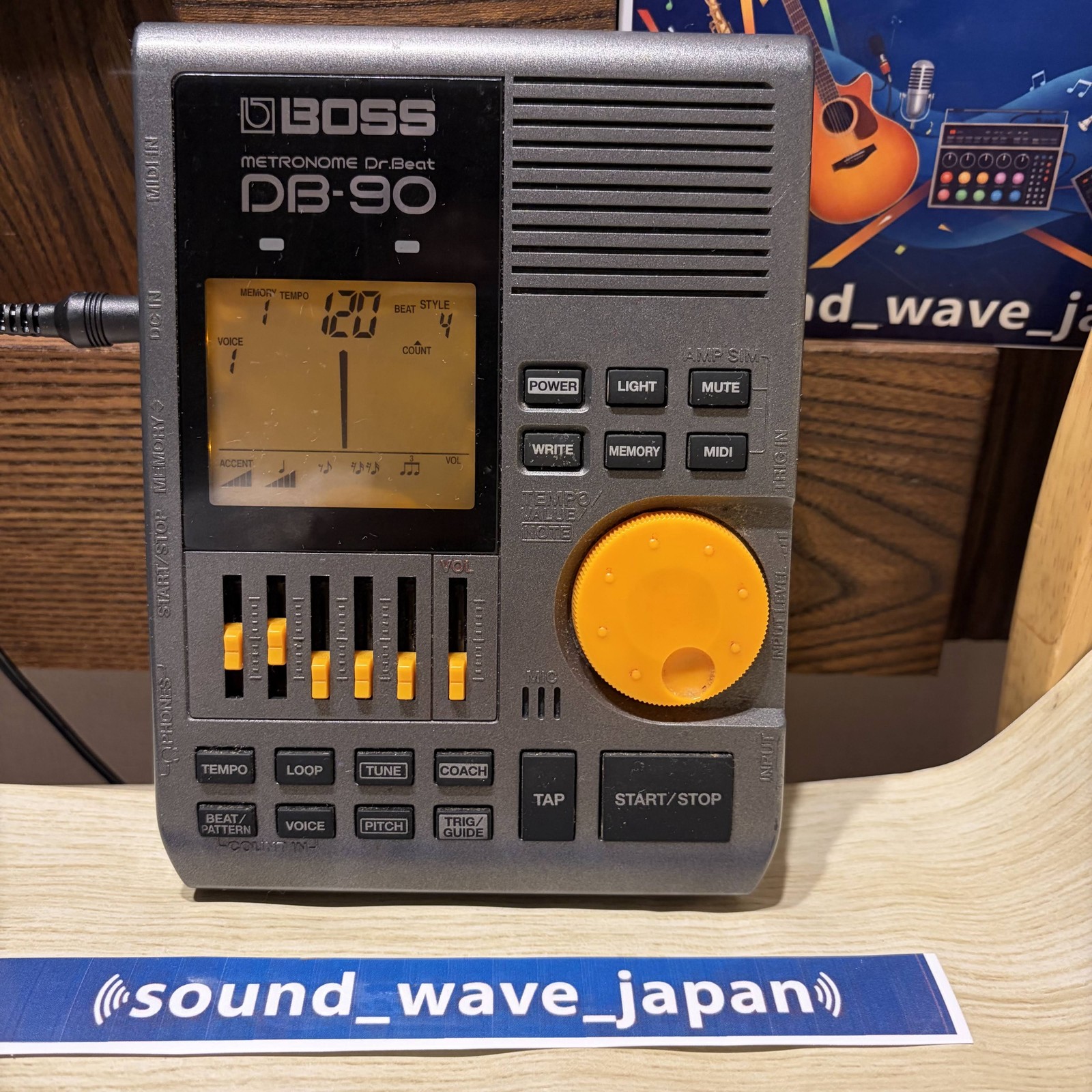 BOSS DB-90 Dr Beat Metronome Digital Rhythm Trainer Tested Working from japan