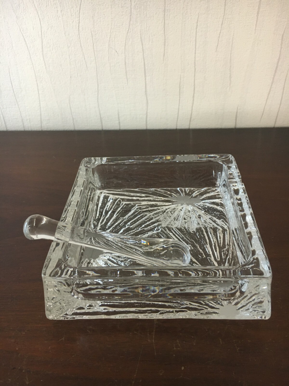 1 Ashtray With Pestle In Daum Crystal