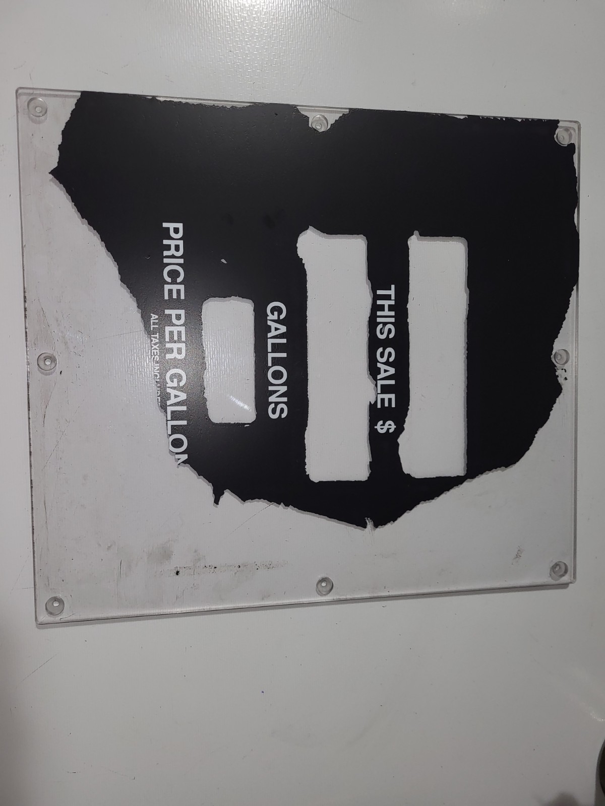 Veeder-Root/Gilbarco  Advantage Main Display Lens Wide Frame - K93686-G1,