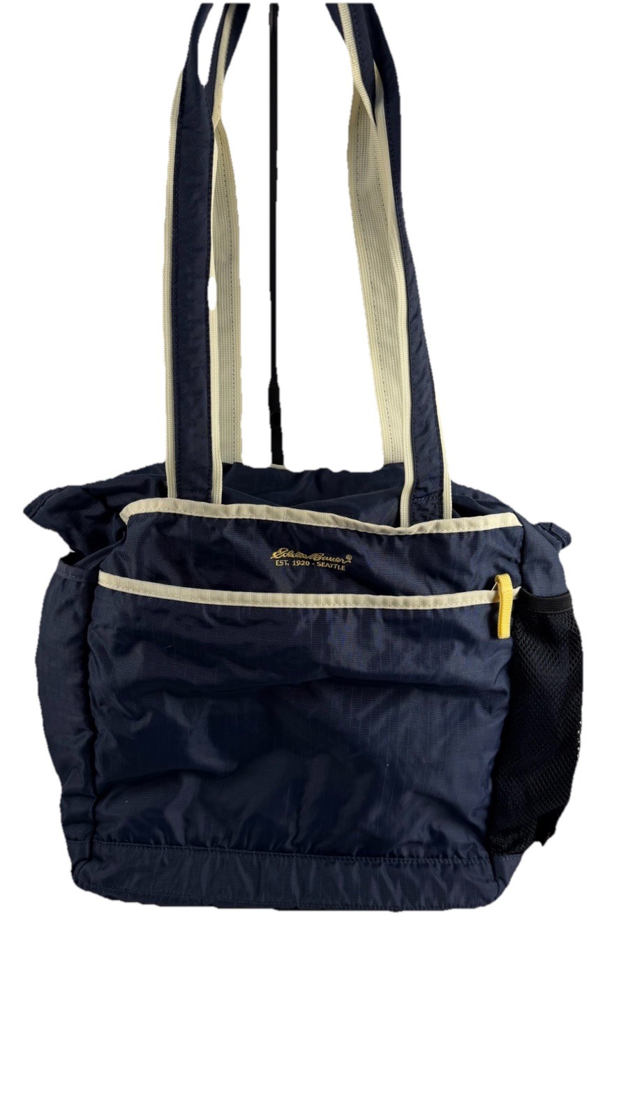 Lrg Eddie Bauer Utility Nylon Tote Bag 14”x14” By 11” Deep With Carry Handles