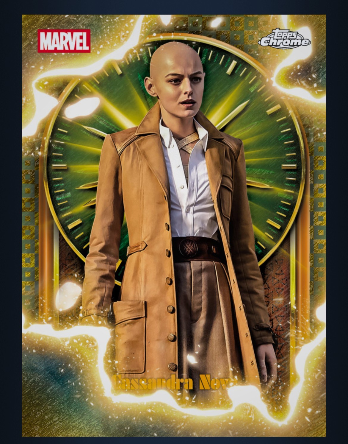 DIGITAL TOPPS MARVEL COLLECT STUDIO CHROME GOLD 50C TVA PRUNING CASSANDRA NOVA