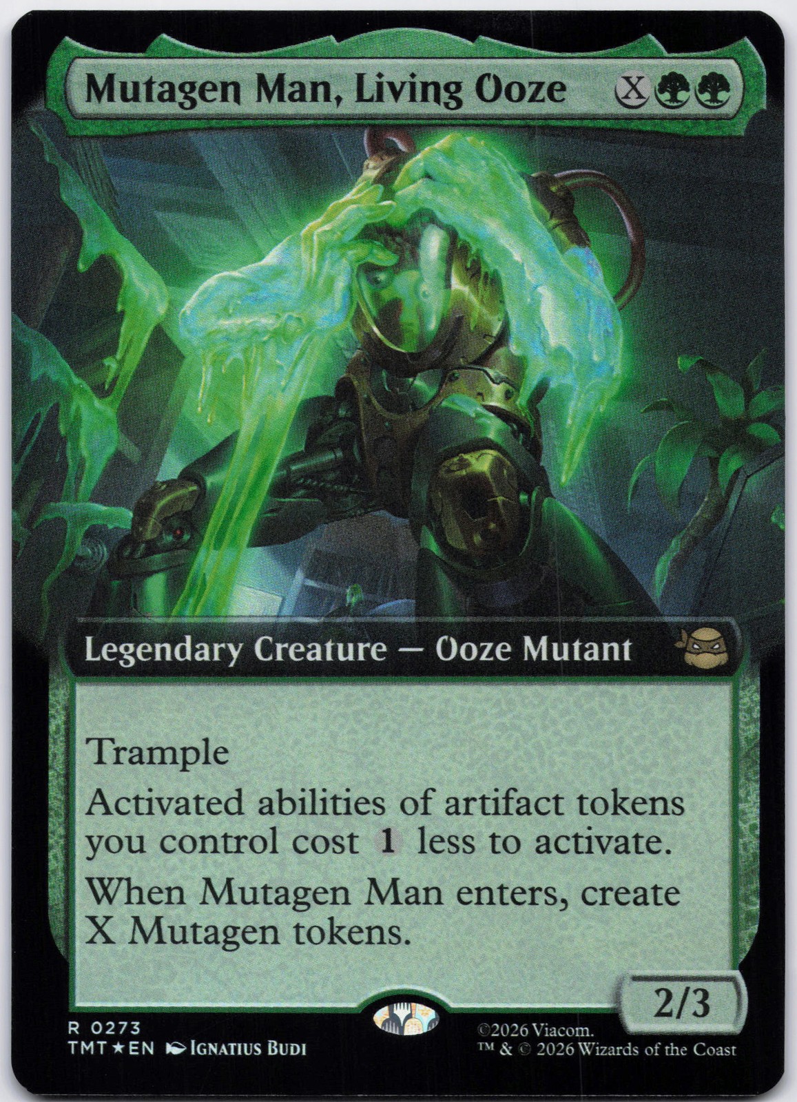 Mutagen Man, Living Ooze (Extended Art) R Teenage Mutant Ninja Turtles 273 NM