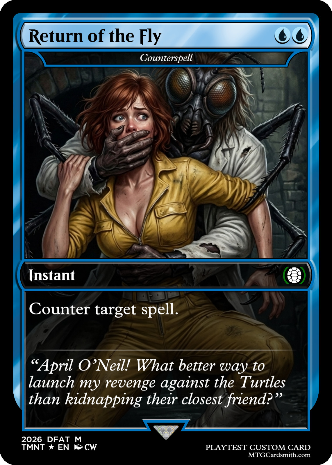 Counterspell - April O'Neil TMNT MTG Proxy / Playtest CUSTOM
