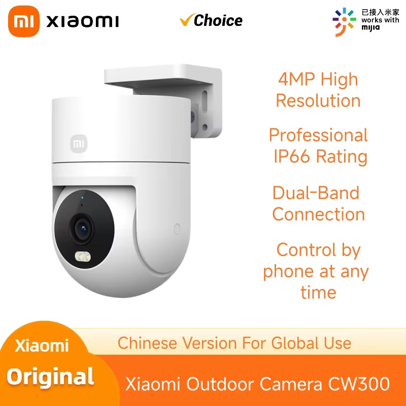 Original  Outdoor Camera CW300 2.5K Full Color Night Vision 4 Million Pixels IP6