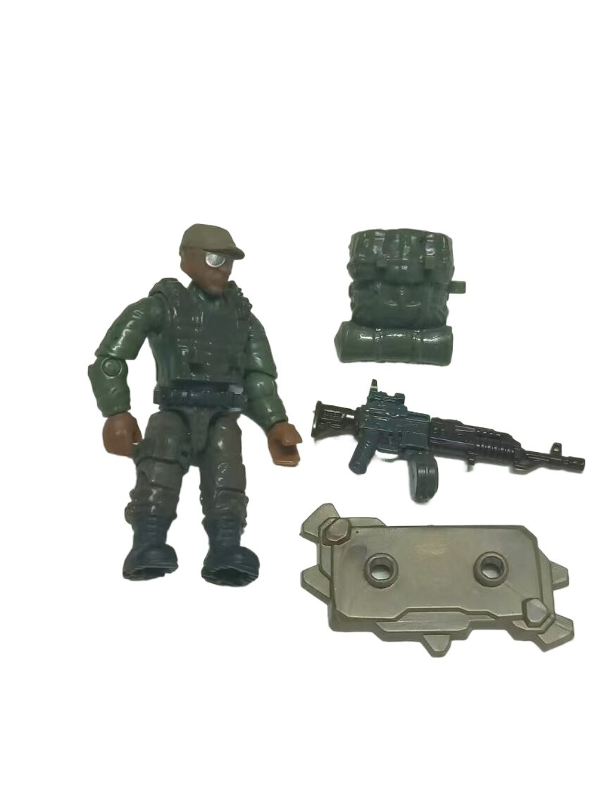 Mega Bloks Call of Duty COD Soldier with Backpack Weapon Miniature SET Model