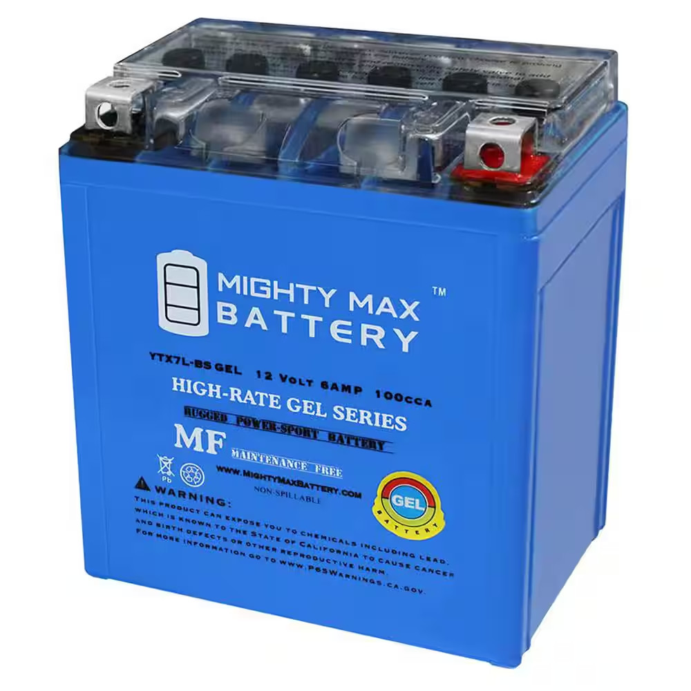 12-Volt 6AH Battery Replaces Kawasaki Ninja Sherpa KLX 250 S KFX 450R