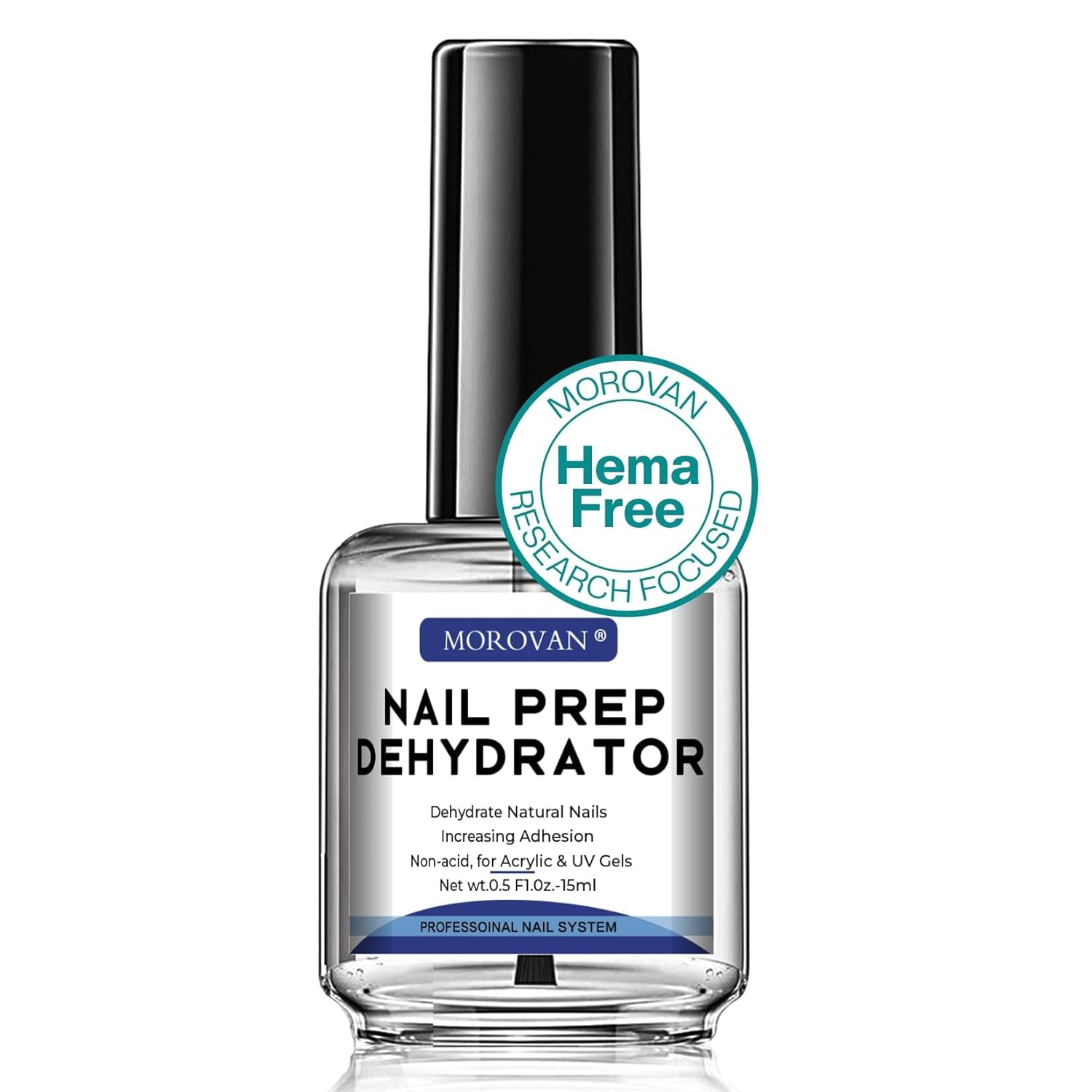 Acid Free Professional Nail Dehydrator Prep for UV Gel Polish Acrylic Nails Fast