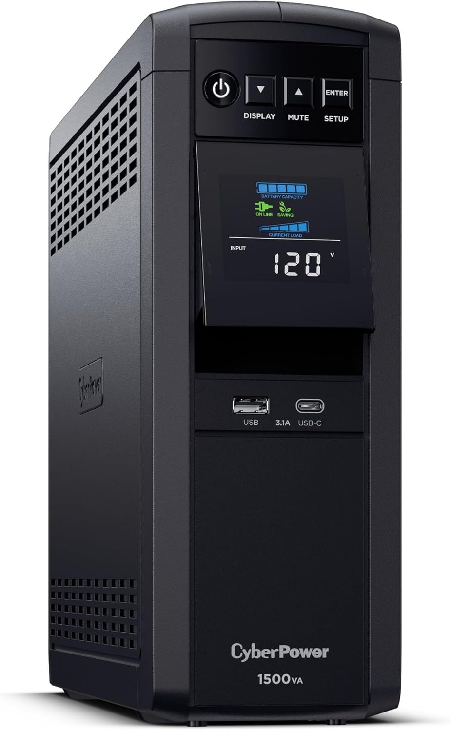 CP1500PFCLCD PFC Sinewave UPS Battery Backup and Surge Protector, 1500VA/1000W, 
