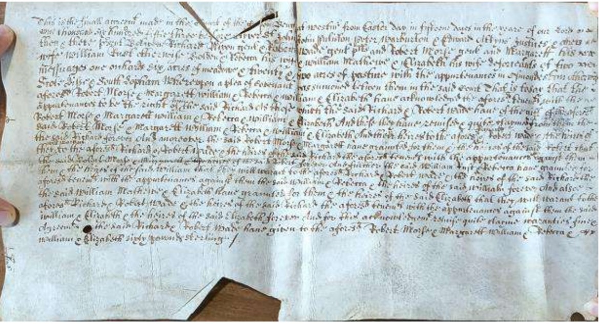 309 Yrs Old- 1715 English Property Deed on Parchment – Land Conveyance Manuscrip