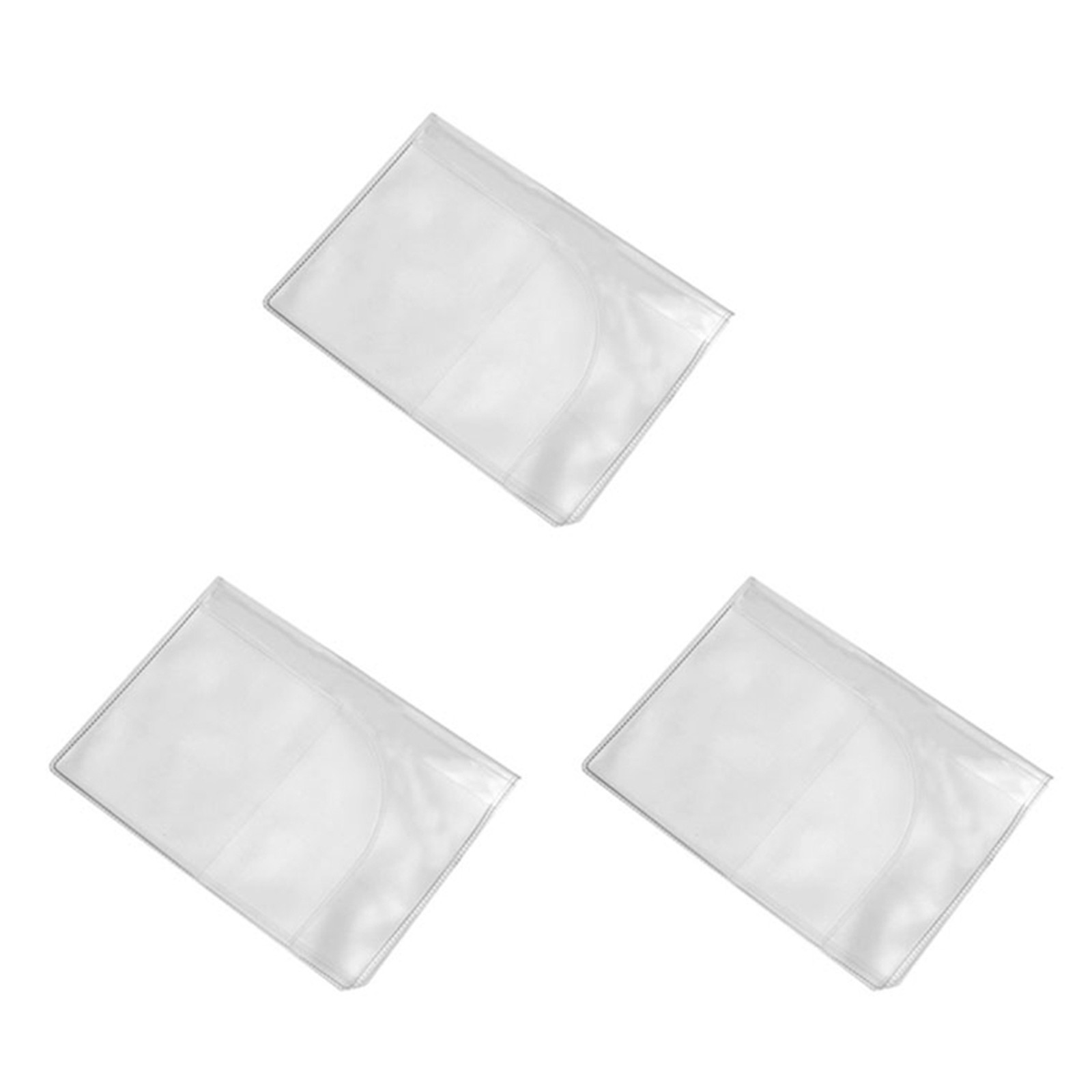 6 X Fashion Transparent Passport Holder Cover Case Travel Wallet Protector1781