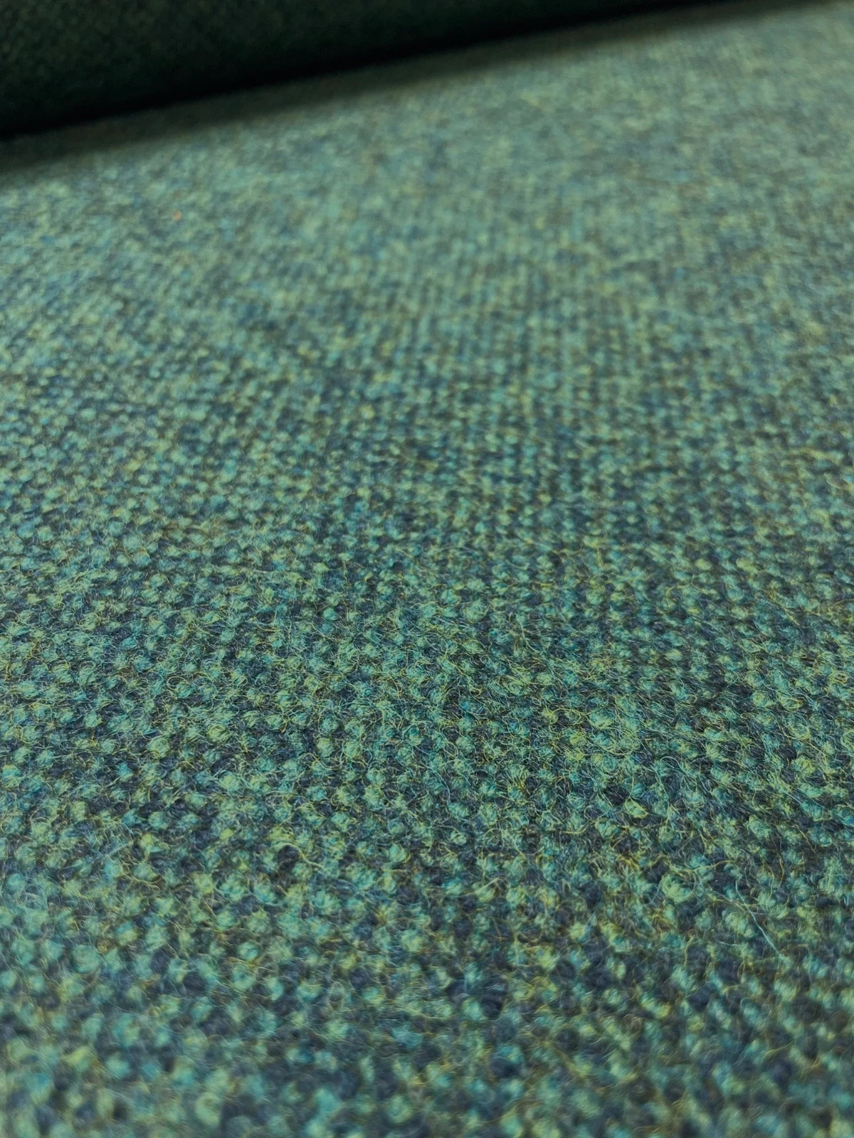 4.5 yd Maharam Firma Biosphere Green & Blue Wool Upholstery Fabric - HB