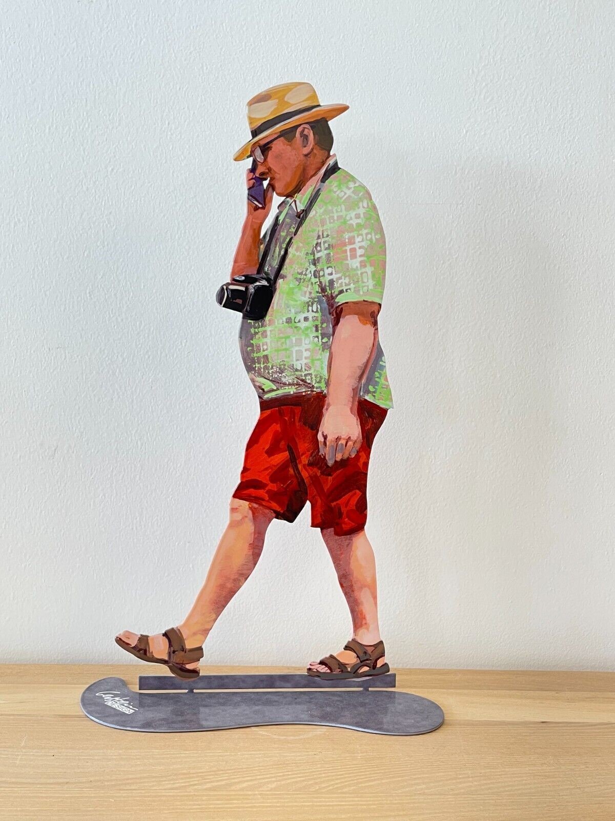 Pop art Metal " Walky Talky " sculpture by DAVID GERSTEIN
