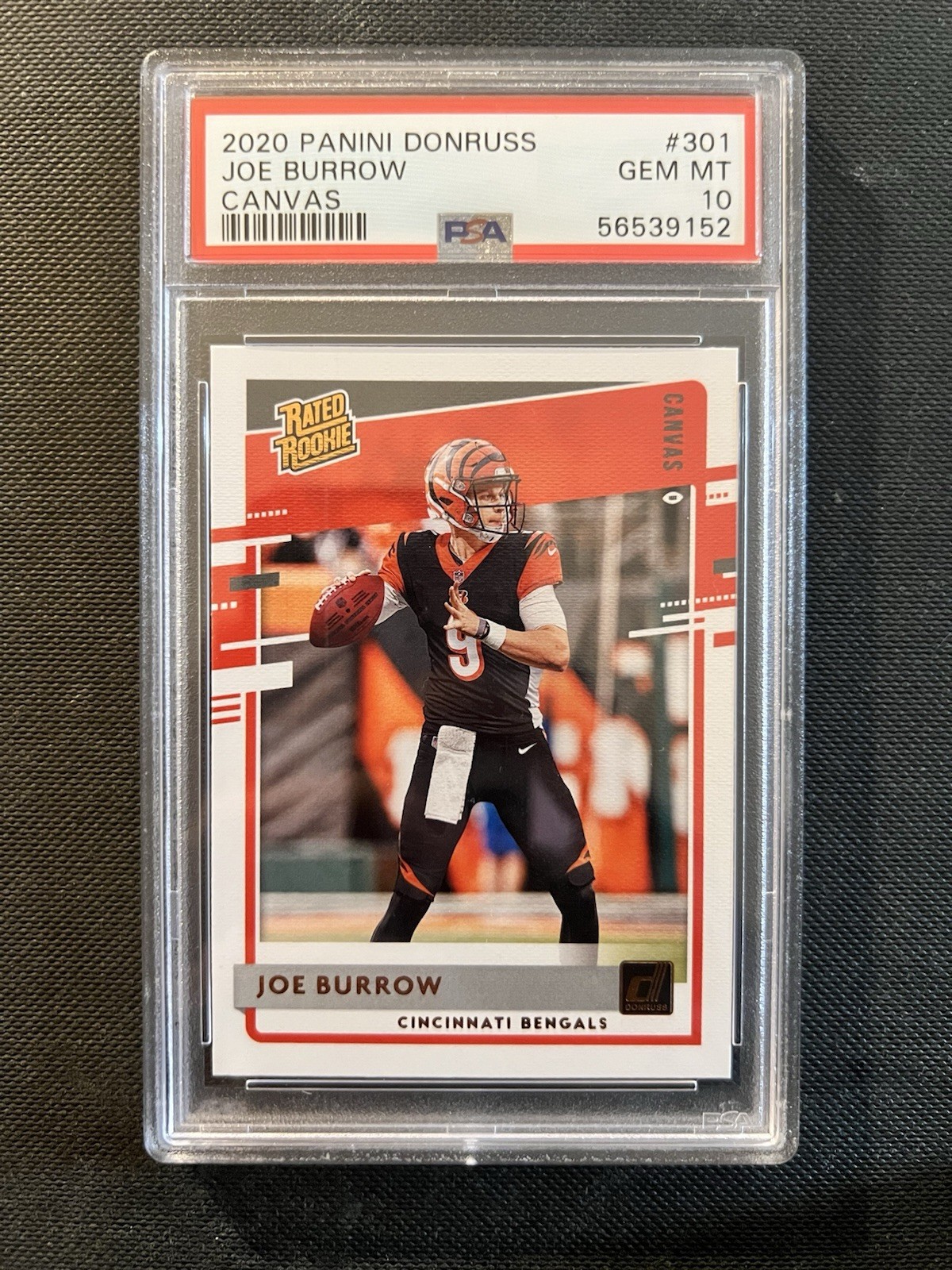 2020 Panini Donruss - Rated Rookie Joe Burrow #301 Canvas (RC)