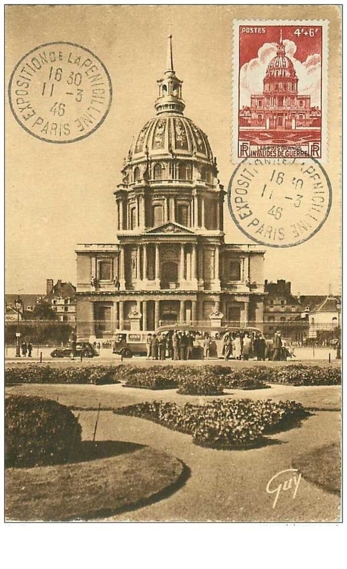 Stamps Maximum Card No. 10859 Paris And Its Wonders Drome Of The Invalides 194