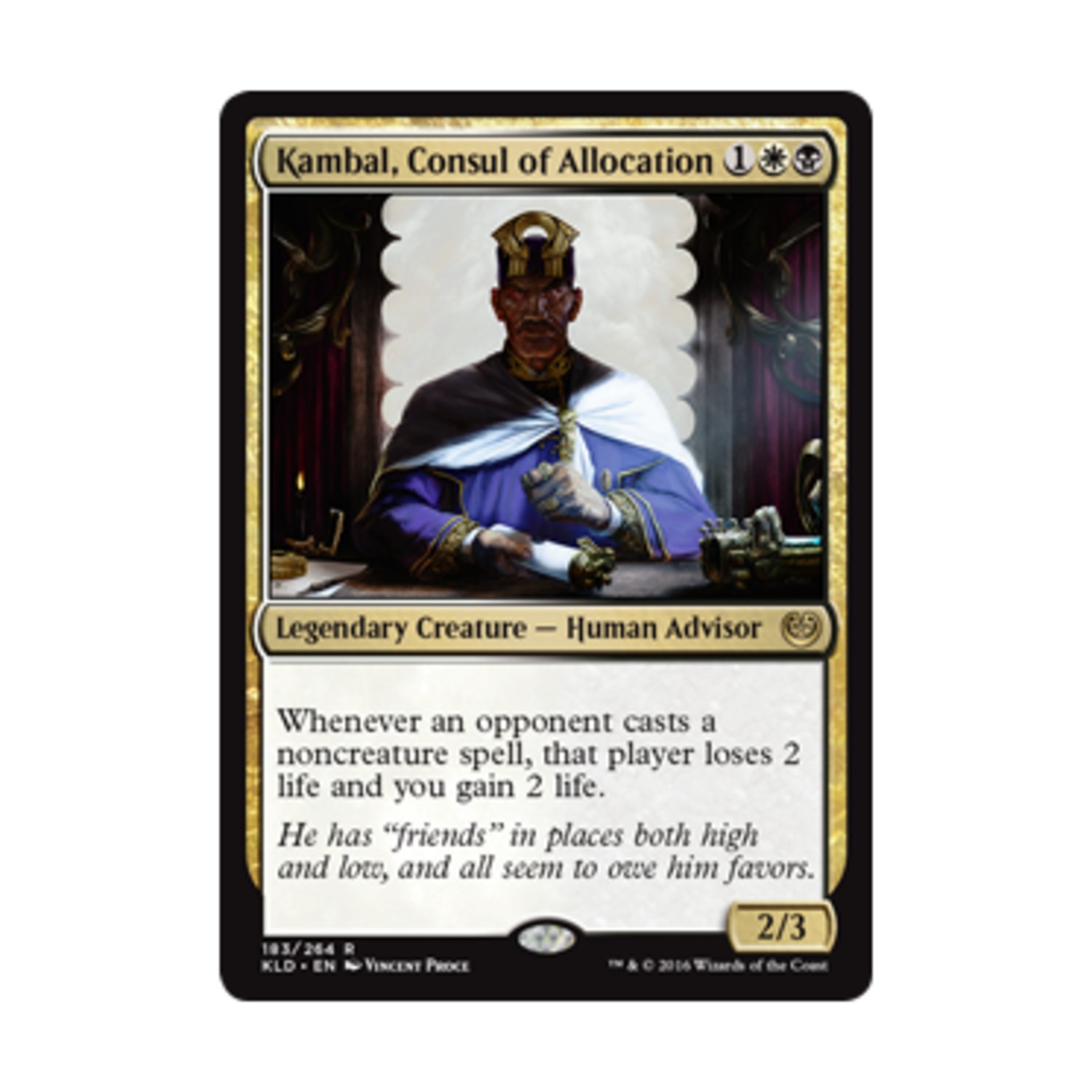 WotC MTG Kaladesh Kambal, Consul of Allocation (R) NM