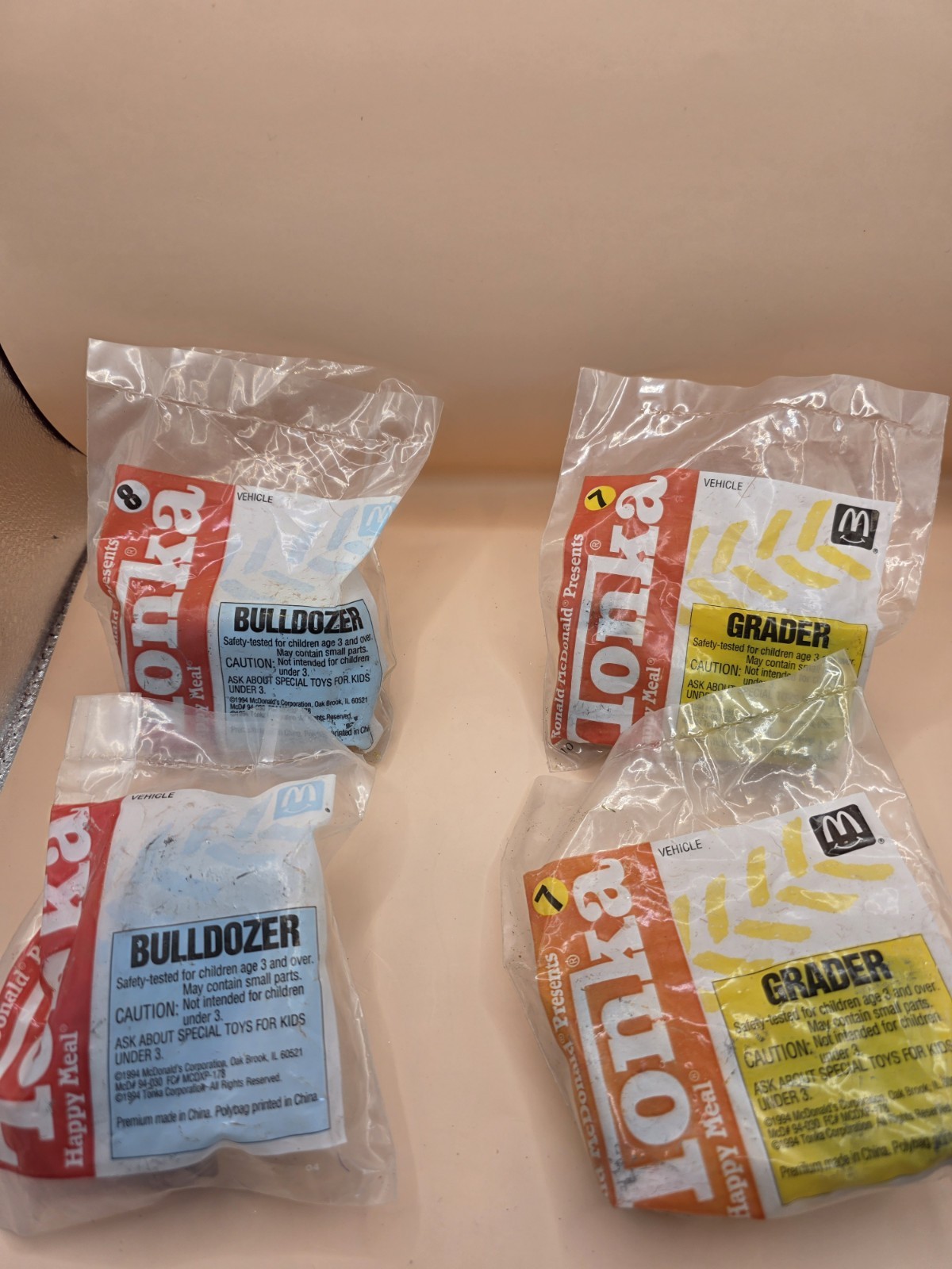 Lot Of 4 Vintage McDonald's Tonka Toys