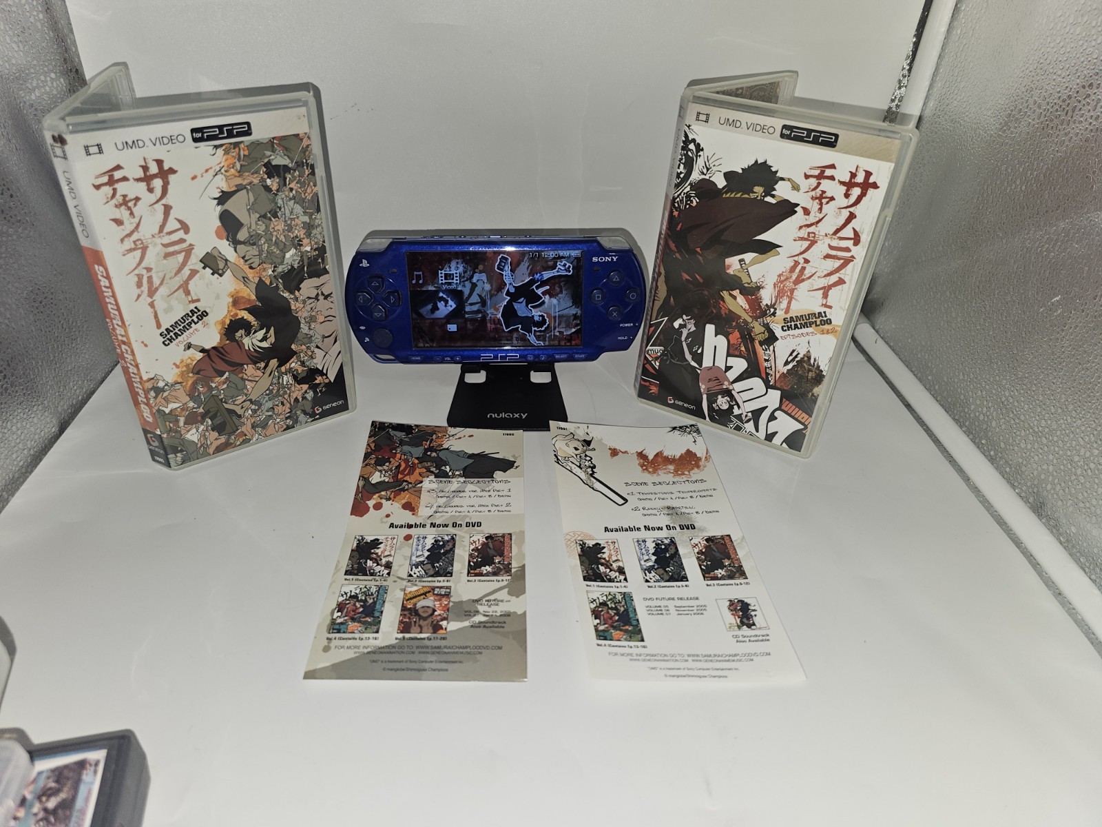 Samurai Champloo UMD Video Volumes 1 & 2 Anime Lot for PSP (PSP NOT INCLUDED)