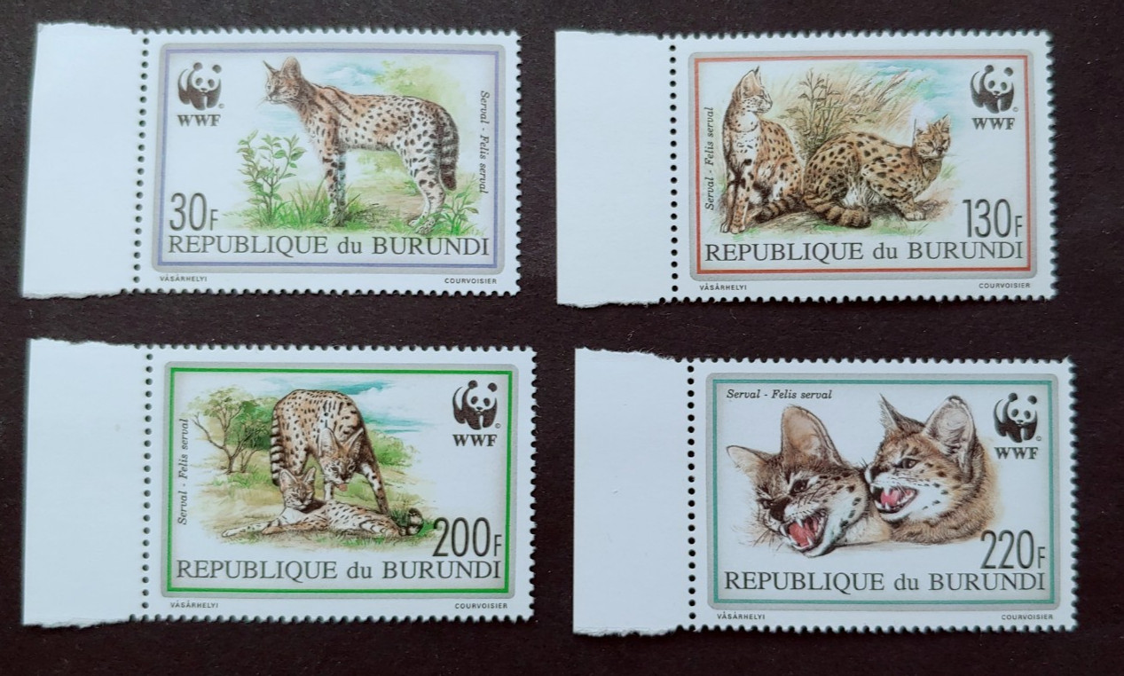 WILDLIFE WWF SET VF MNH BURUNDI (STMO)