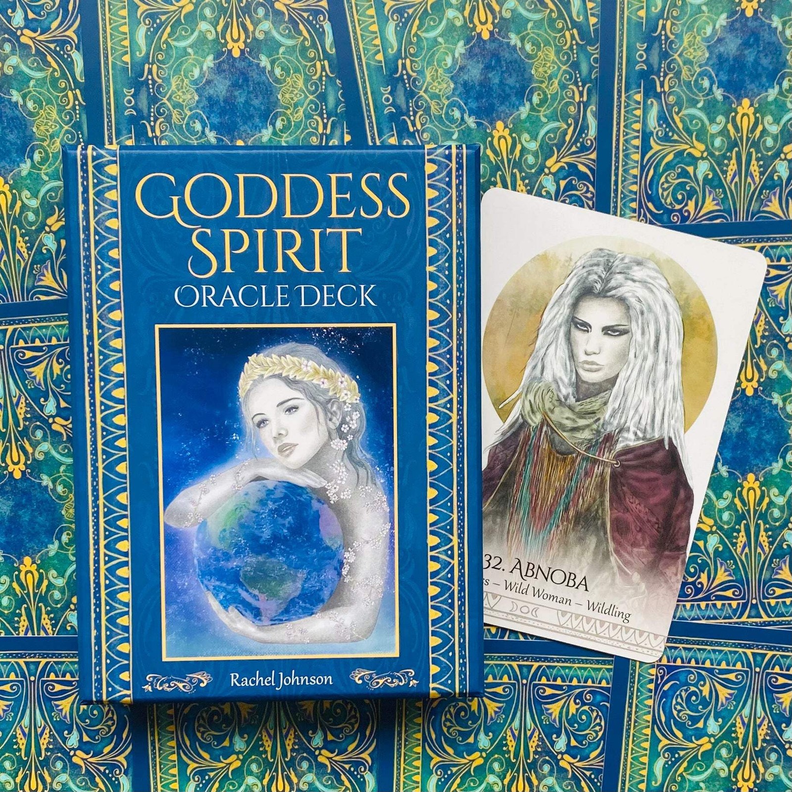 Goddess Spirit Oracle Cards Deck Blue Angel Esotericism Rachel Johnson Luck New