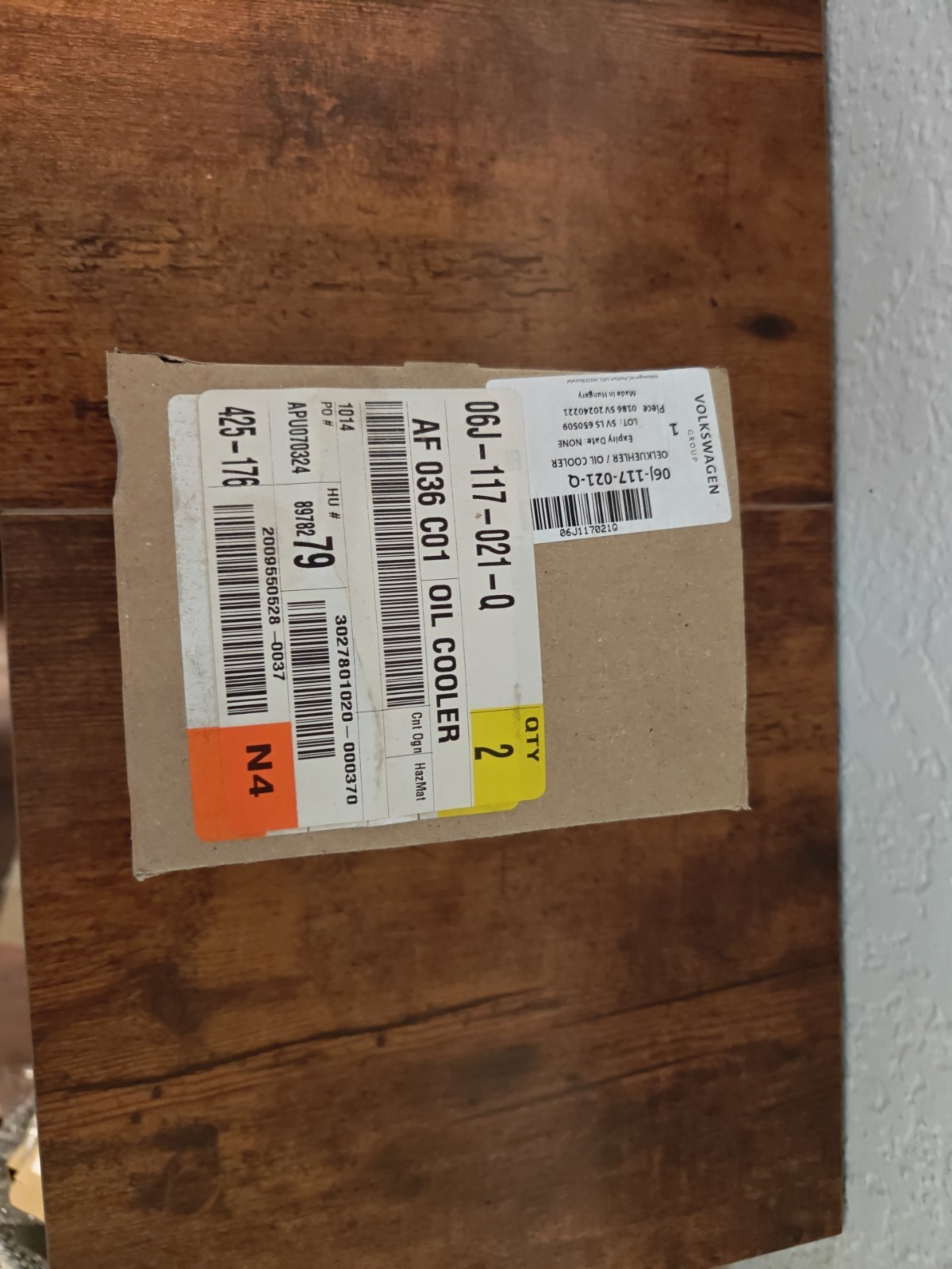 Volkswagen Jetta Oil Cooler -06J117021Q