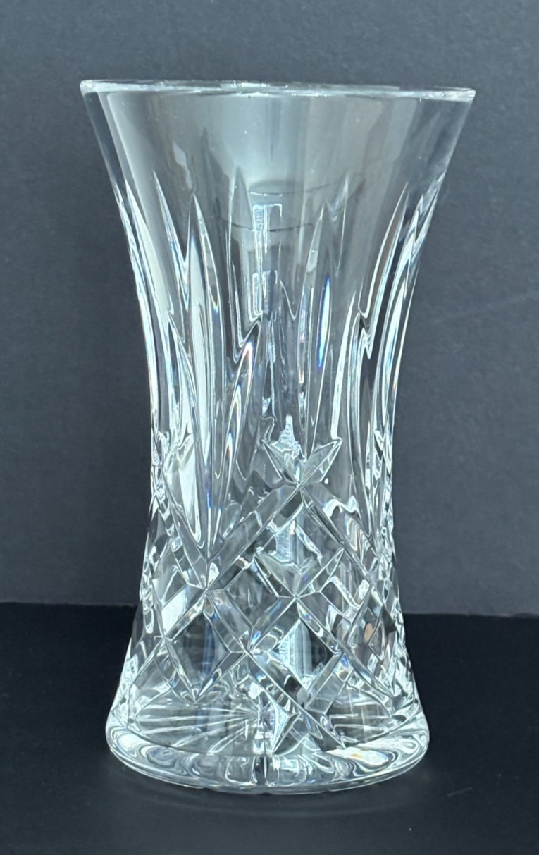 Waterford Crystal Lismore Immigrant Flared Vase 7" Ireland Beautiful Condition