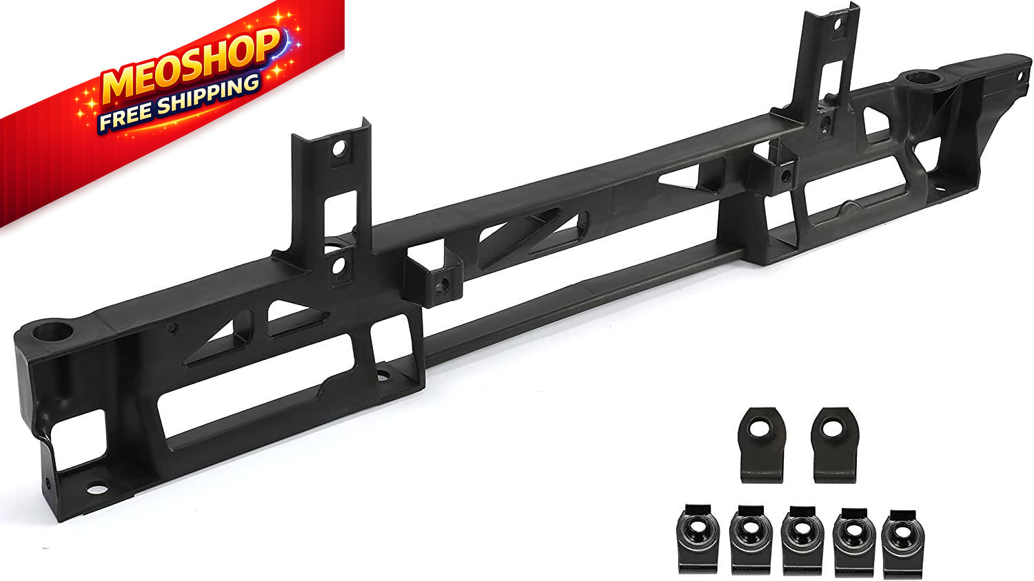 HECASA Radiator Support Bracket Compatible with 2015-2019 Chevy Black 