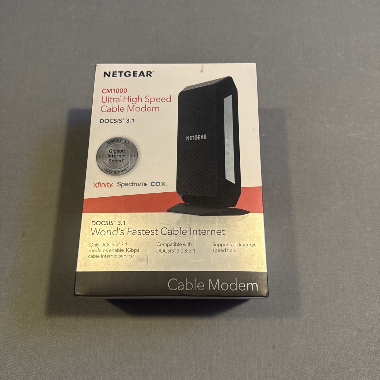 NETGEAR CM1000 Wired-Ethernet (RJ-45) Cable - CM1000100NAS (Black)