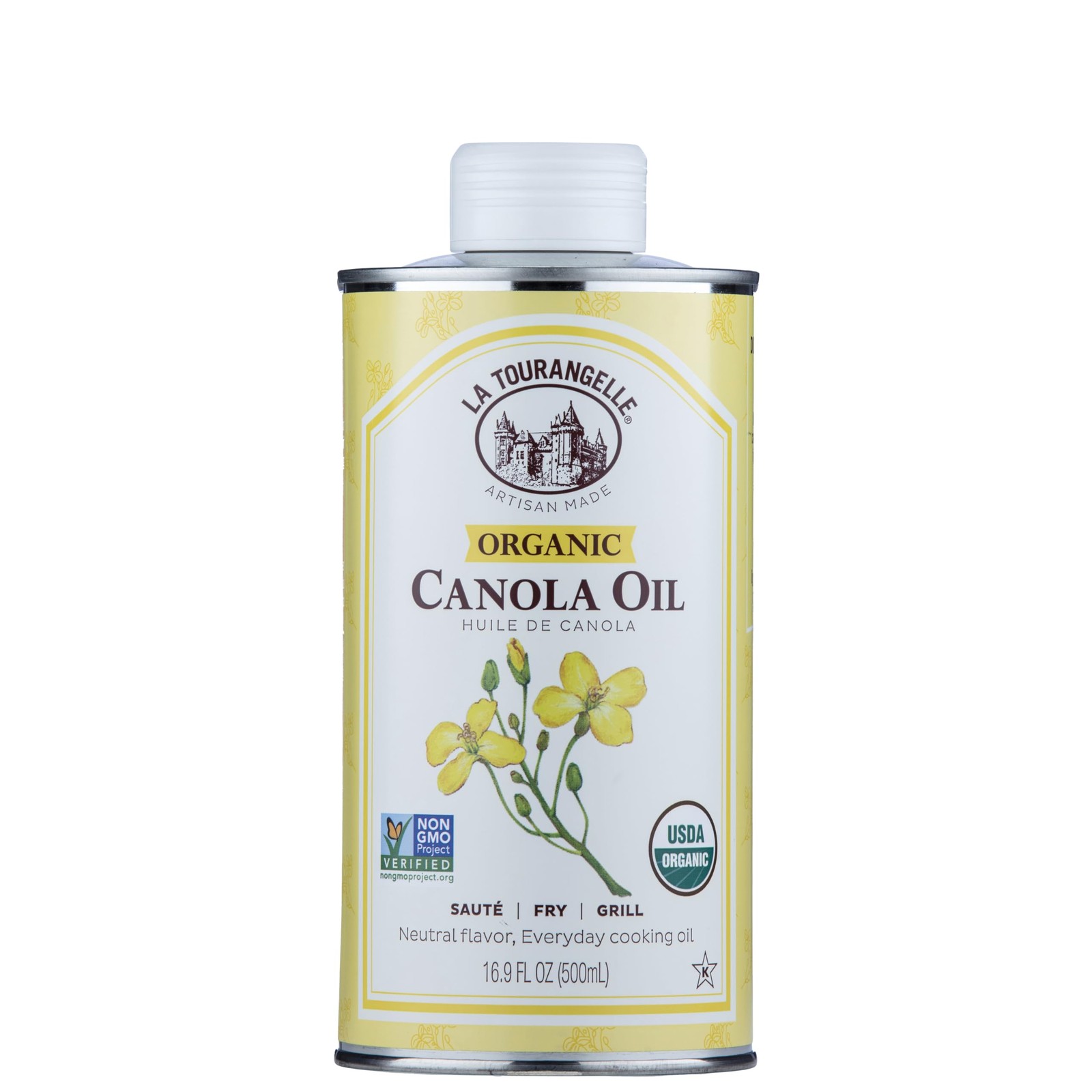 La Tourangelle, Organic Canola Oil, ExpellerPressed NonGMO Canola Seeds, Pest...