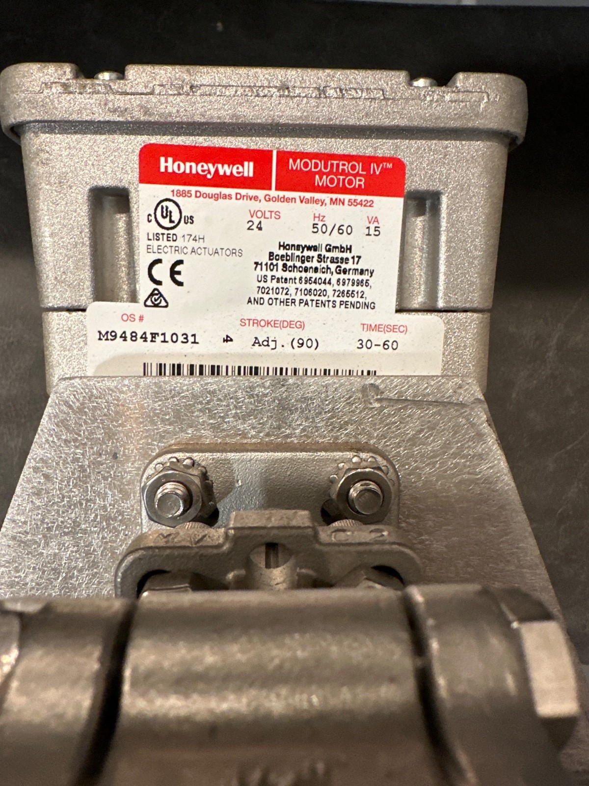 Honeywell M9484F1031 24 Vac Modutrol IV Motor