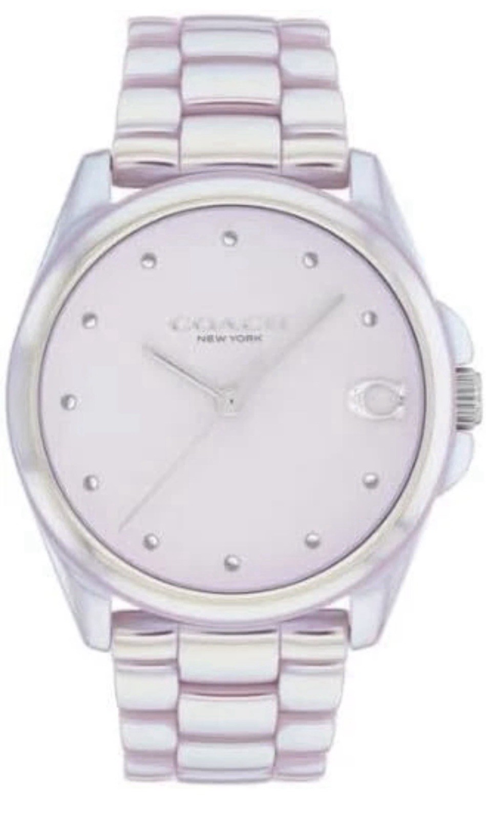Coach Watch Greyson 36mm 14504391 Rainbow Ionic Plated Ceramic Round