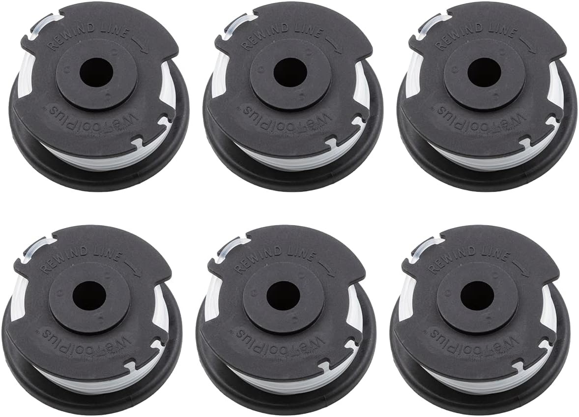 6 Pcs 0.065'' Weed Eater String 20V Max for Fits Hyper Tough HT-19-401-003-06 & 