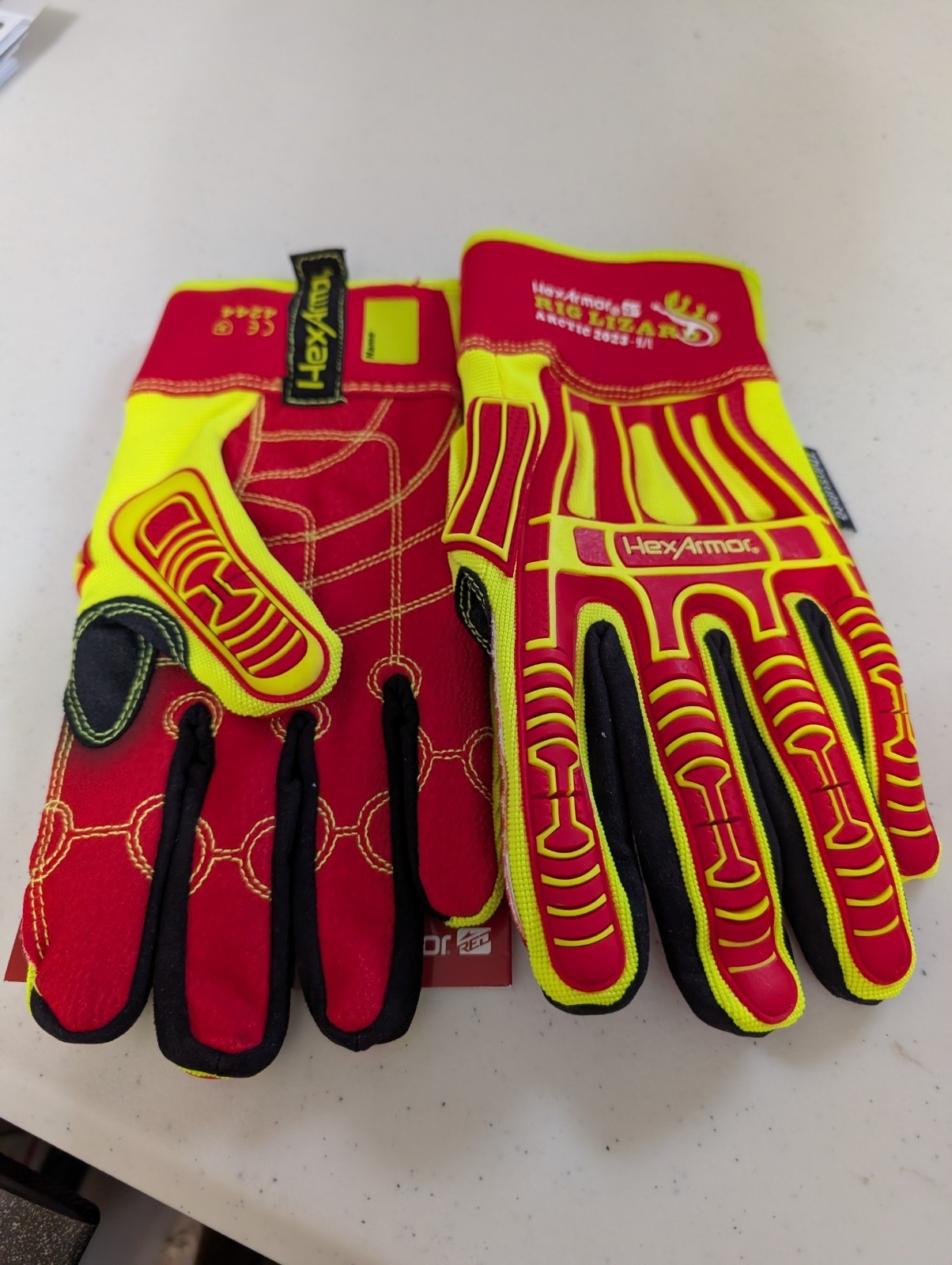 1 PAIR HEX ARMOR IMPACT RIG LIZARD ARTIC 2023 CUT LEV 3 SIZE 9/L SAFETY GLOVES