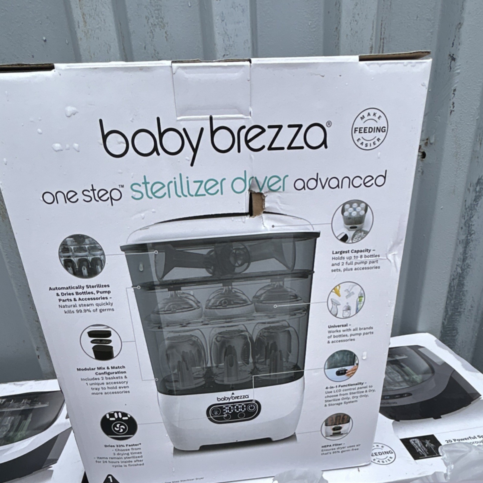 Baby Brezza One Step Sterilizer Dryer Advanced HEPA Filter Largest Capacity Whi…