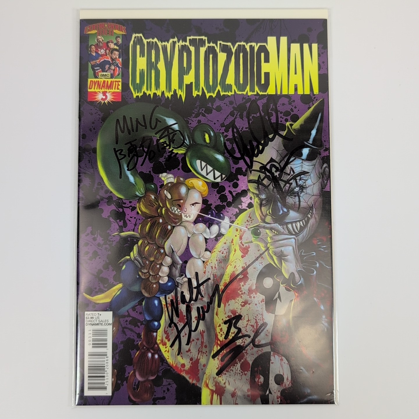 Dynamite Entertainment Cryptozoic Man #3 Signed by The Comic Book Men